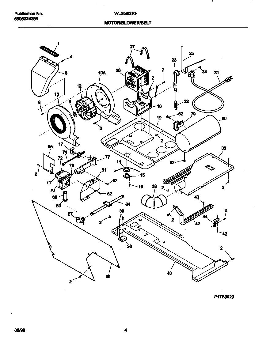03 - P17B0023 DRY MTR,BELT