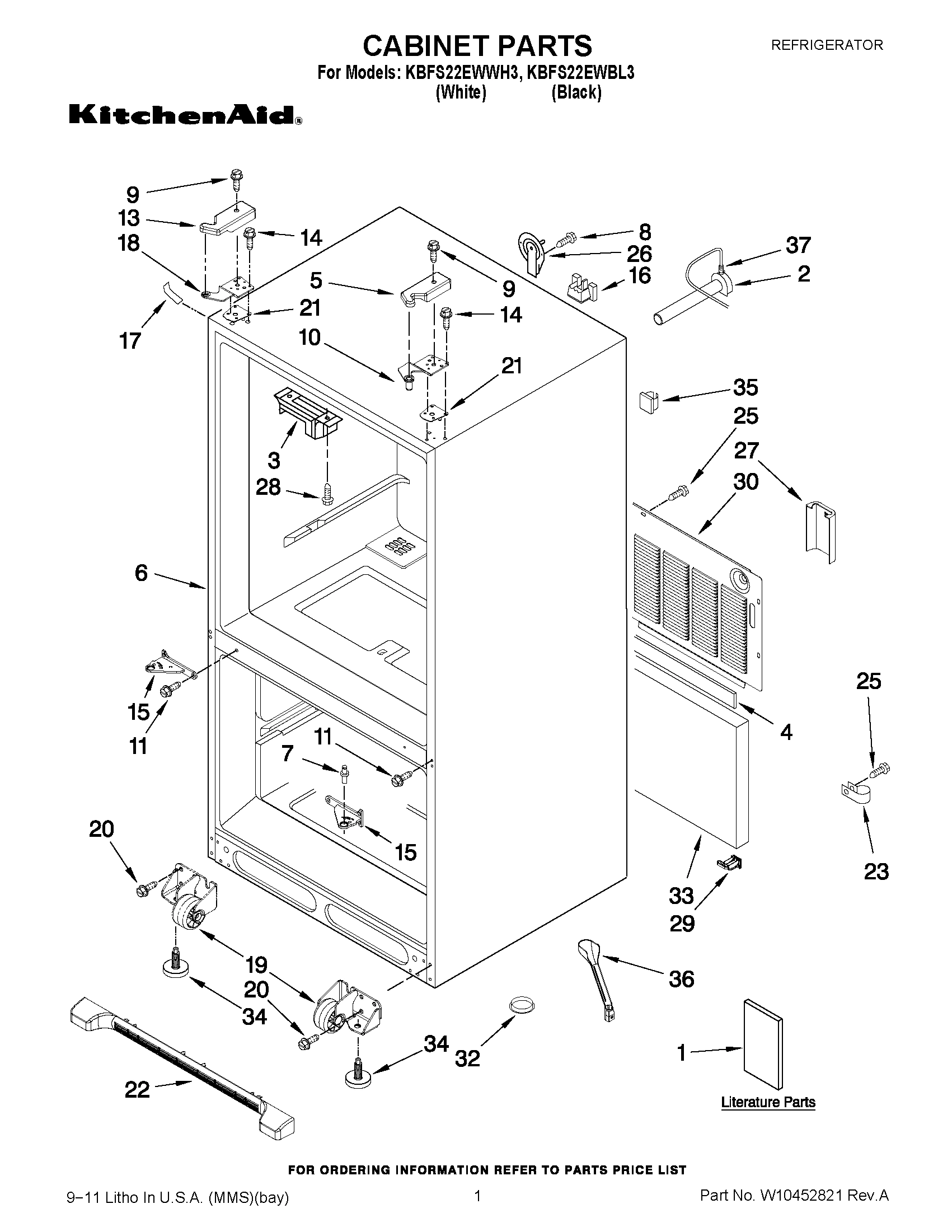 01 - CABINET PARTS