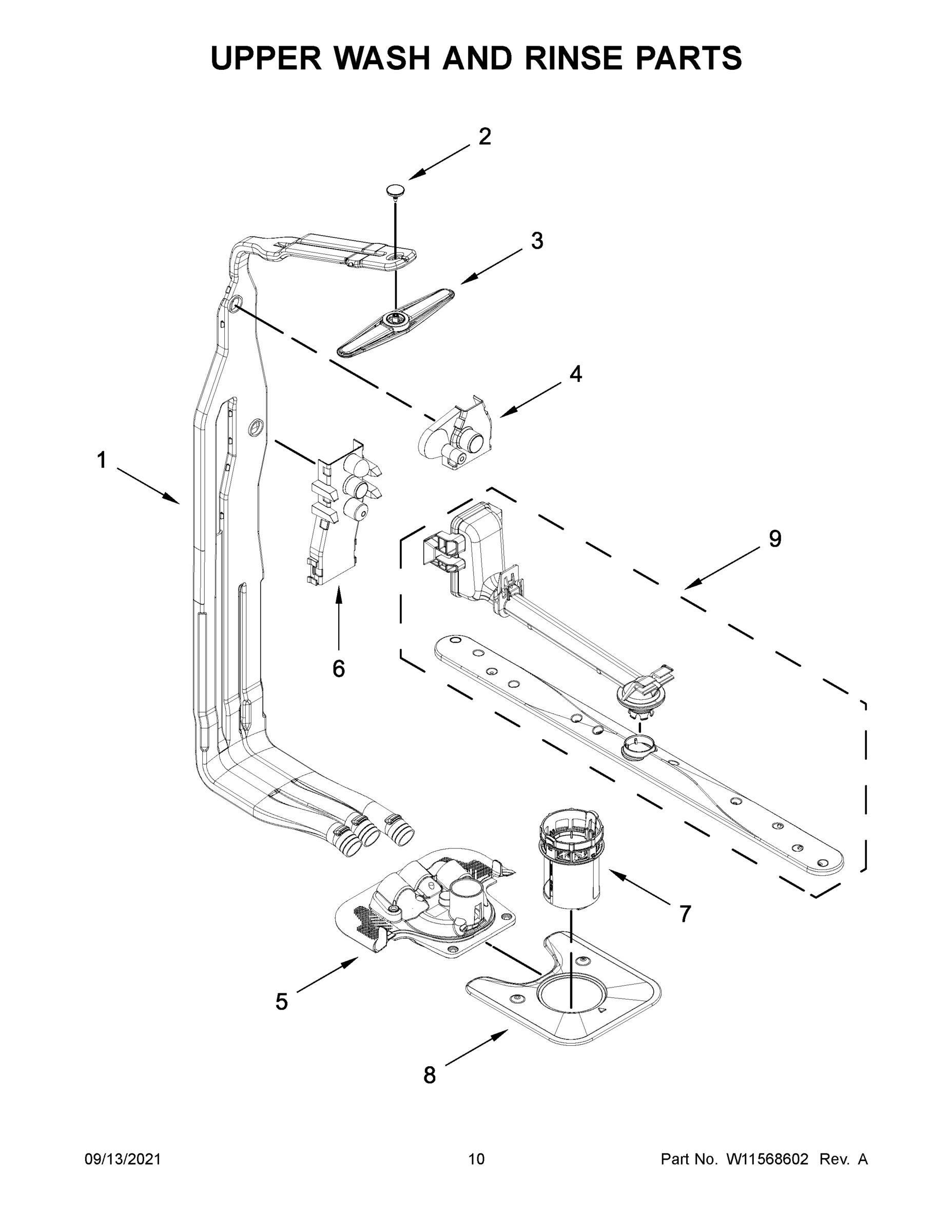 06 - UPPER WASH AND RINSE PARTS