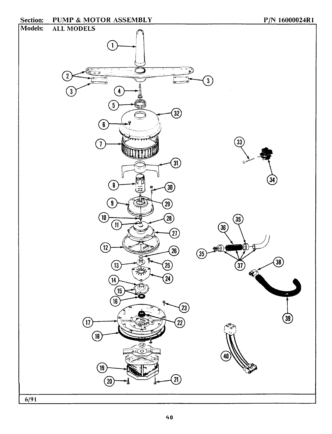 08 - PUMP & MOTOR ASSEMBLY