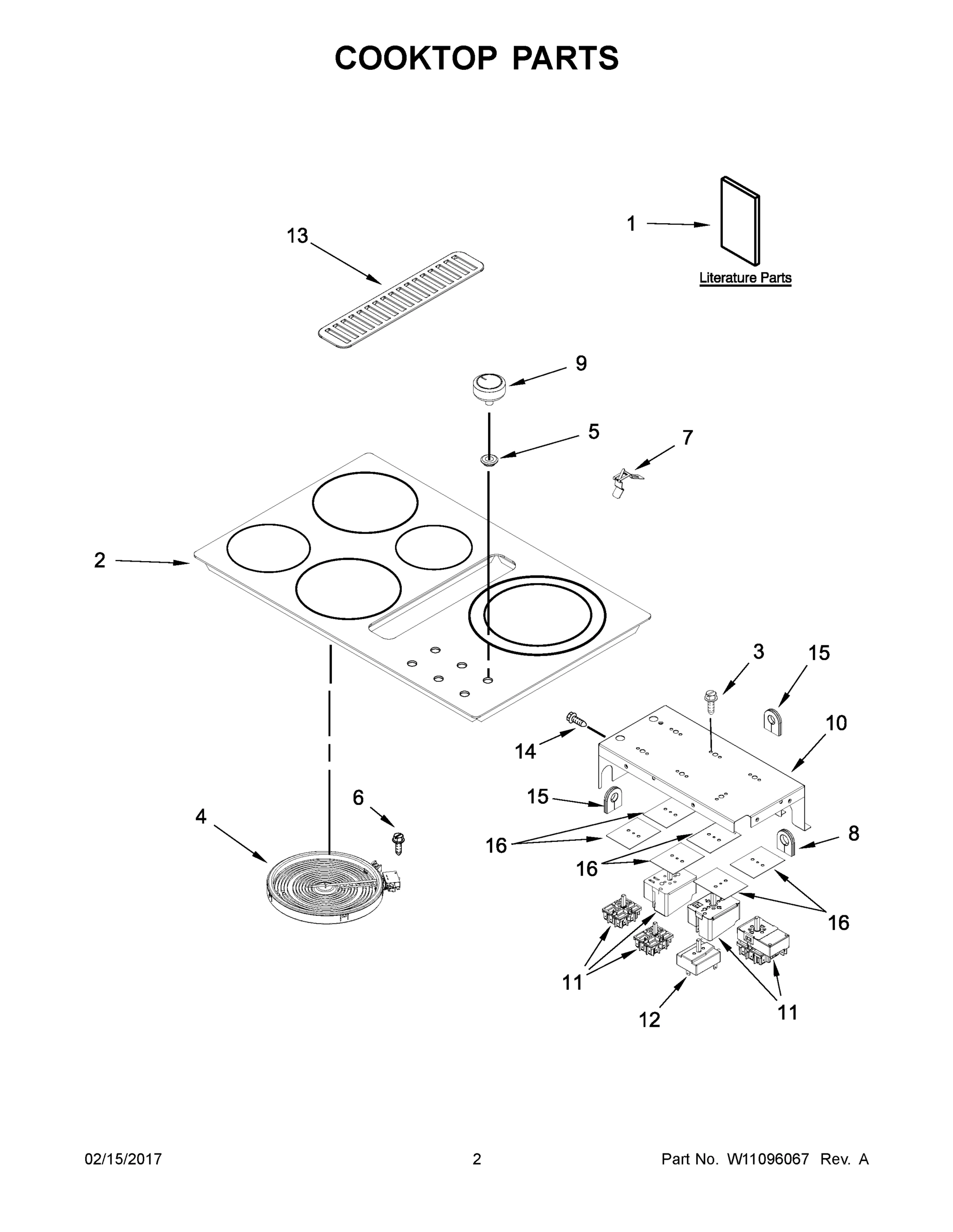 02 - COOKTOP PARTS
