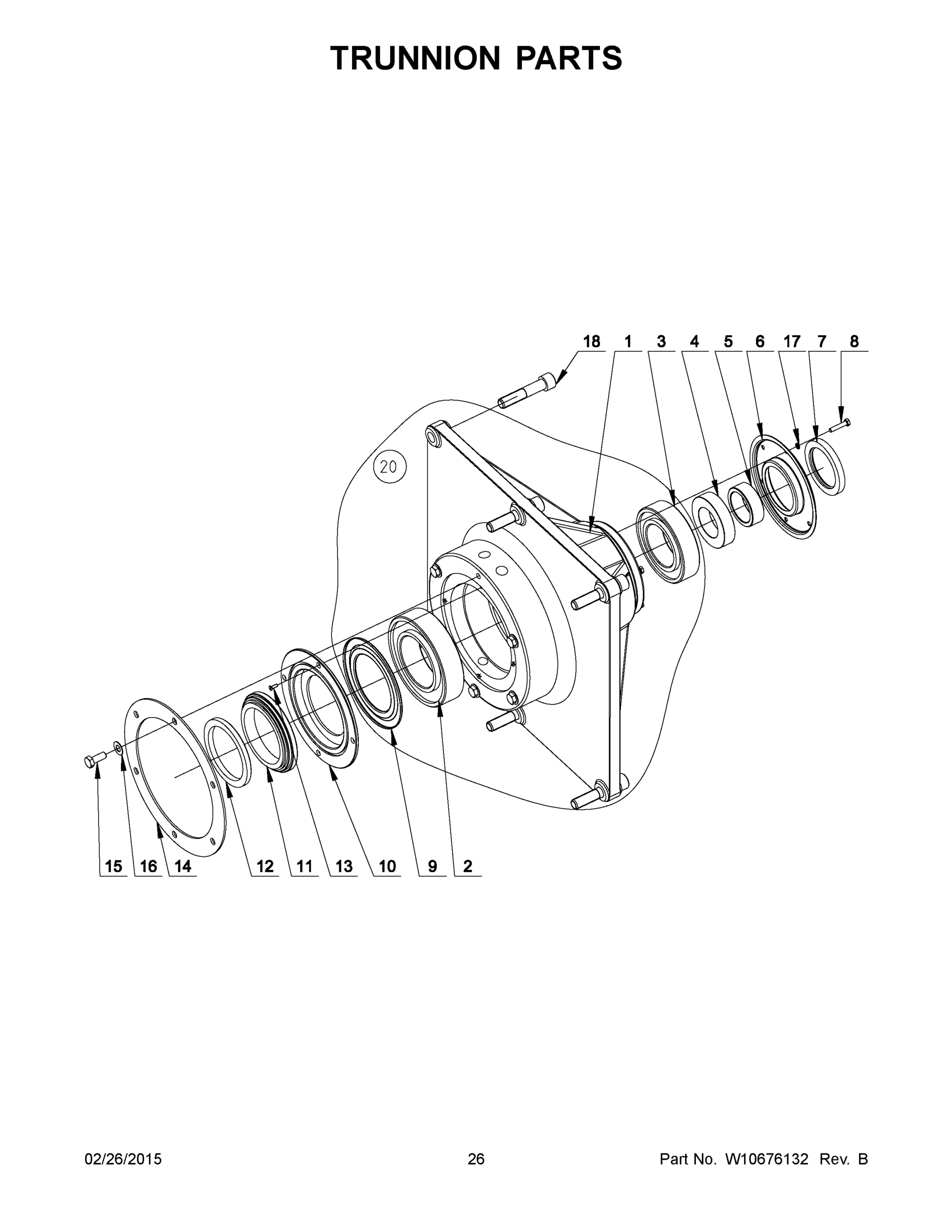 14 - TRUNNION PARTS