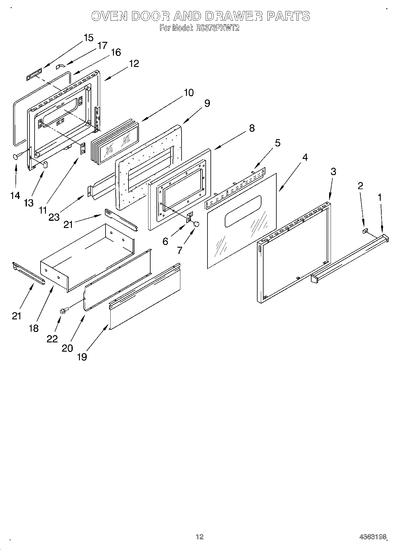 09 - OVEN DOOR AND DRAWER