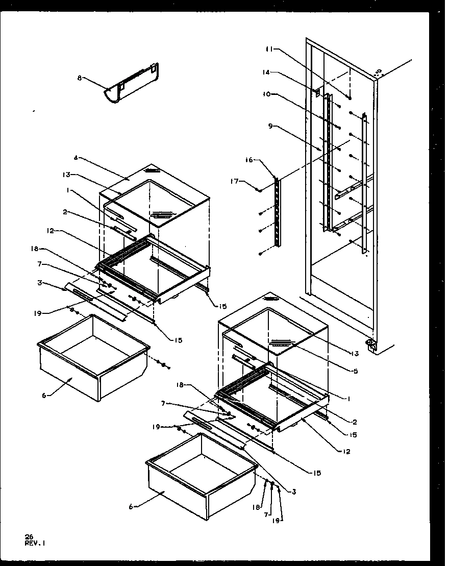 15 - REF SHELVING AND DRAWERS