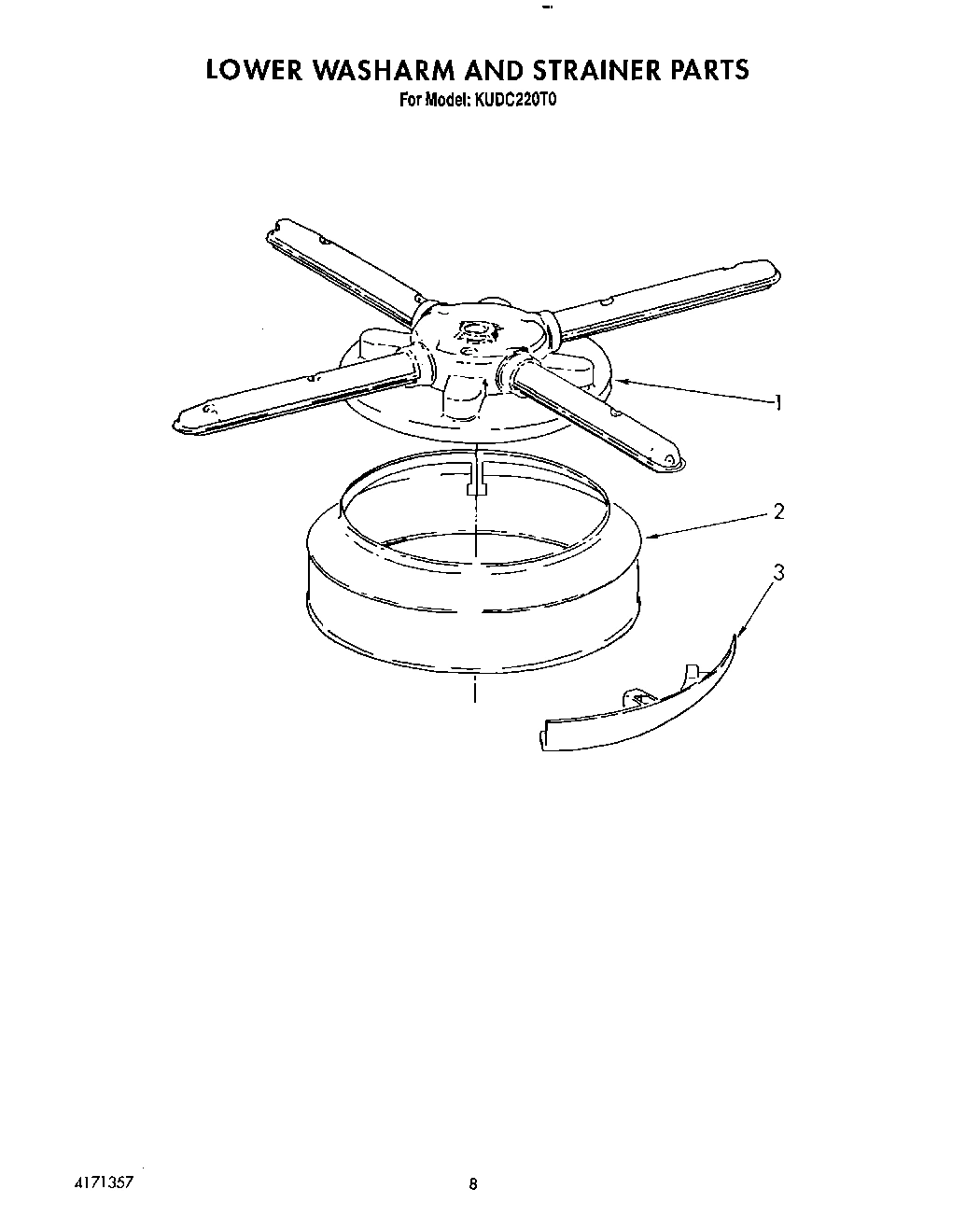 06 - LOWER WASHARM AND STRAINER