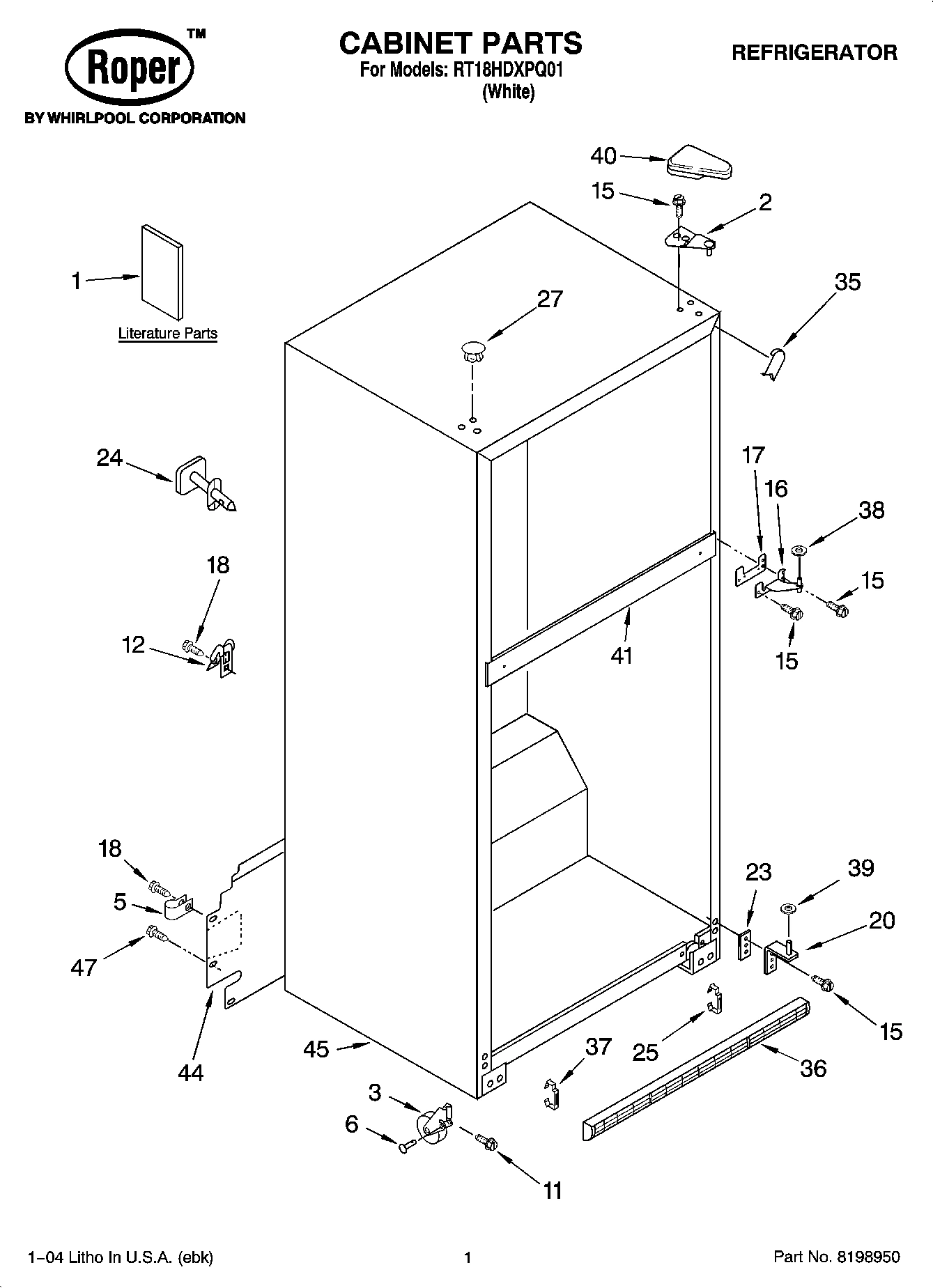 01 - CABINET PARTS