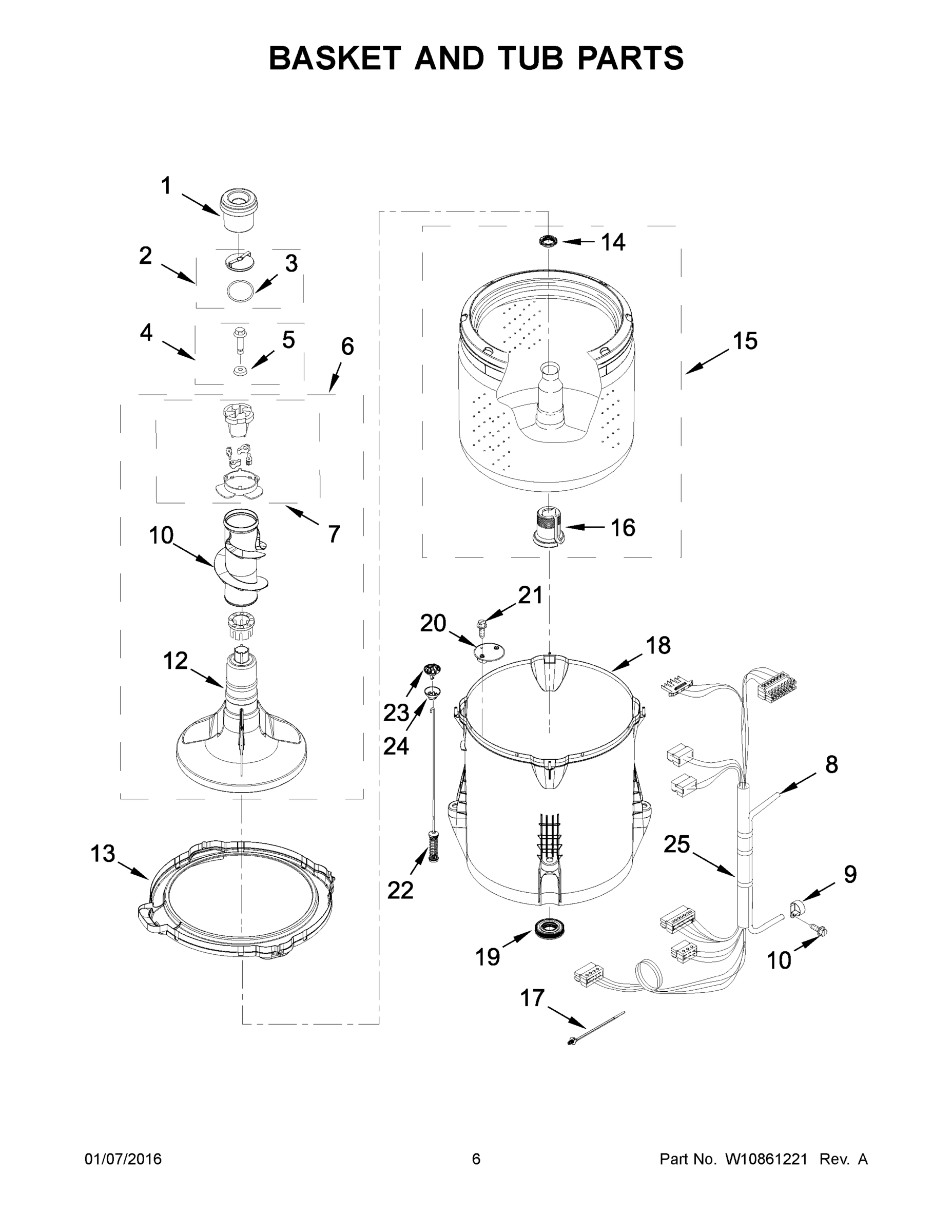 04 - BASKET AND TUB PARTS
