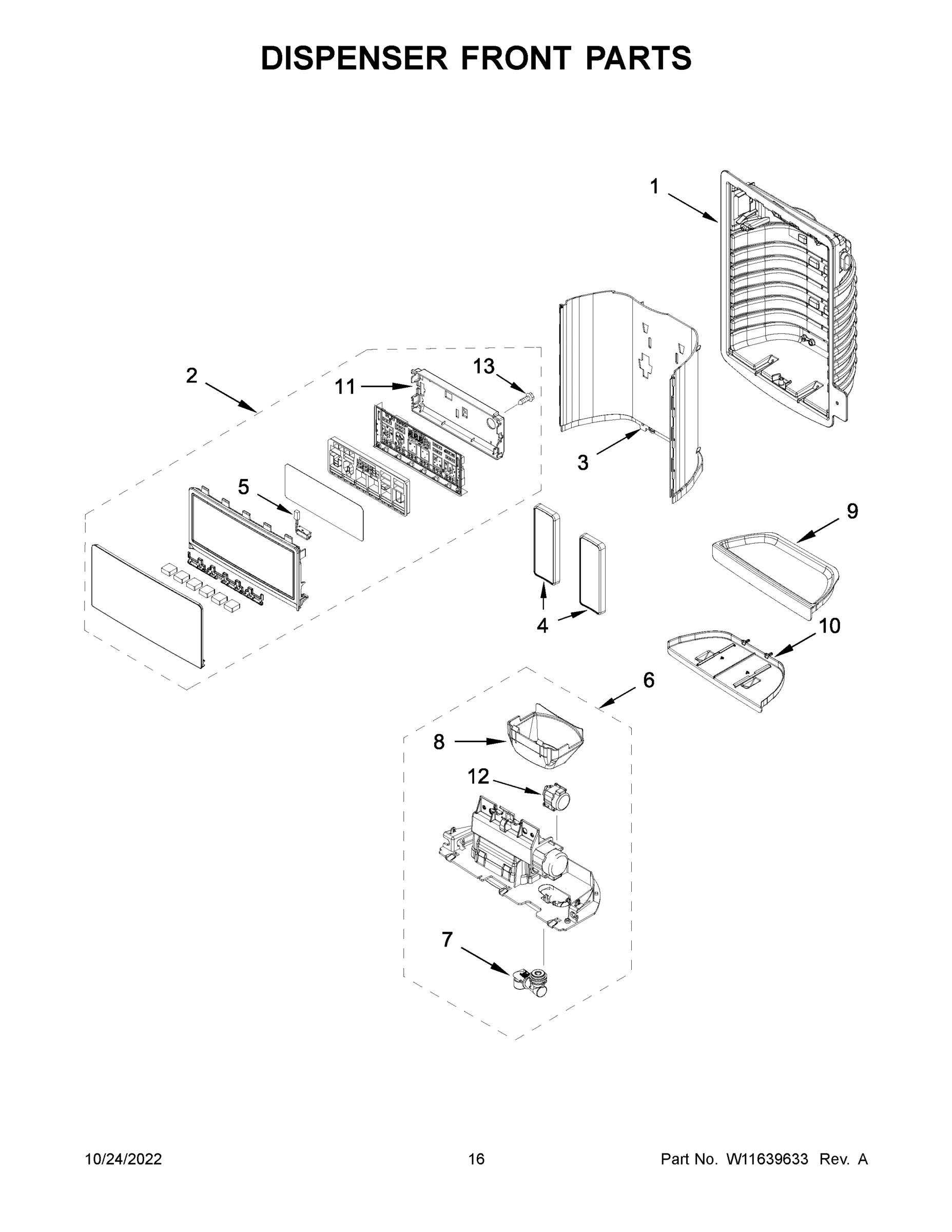 09 - DISPENSER FRONT PARTS