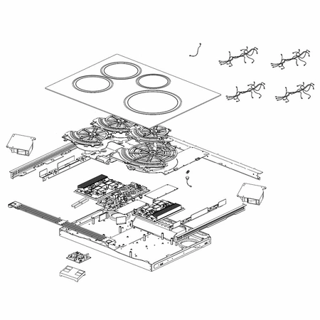DG94-01345A Samsung Cooktop Assembly