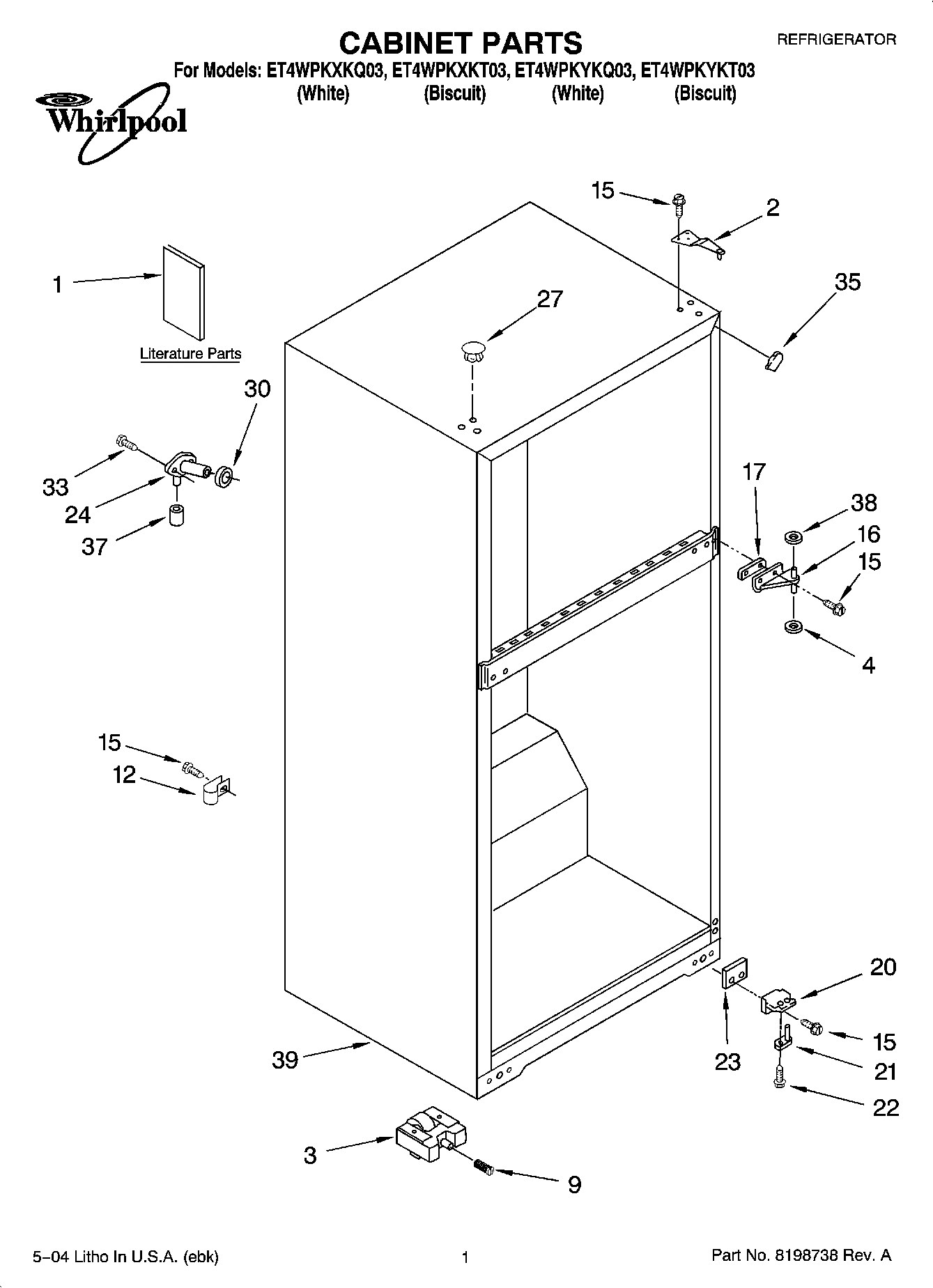 01 - CABINET PARTS