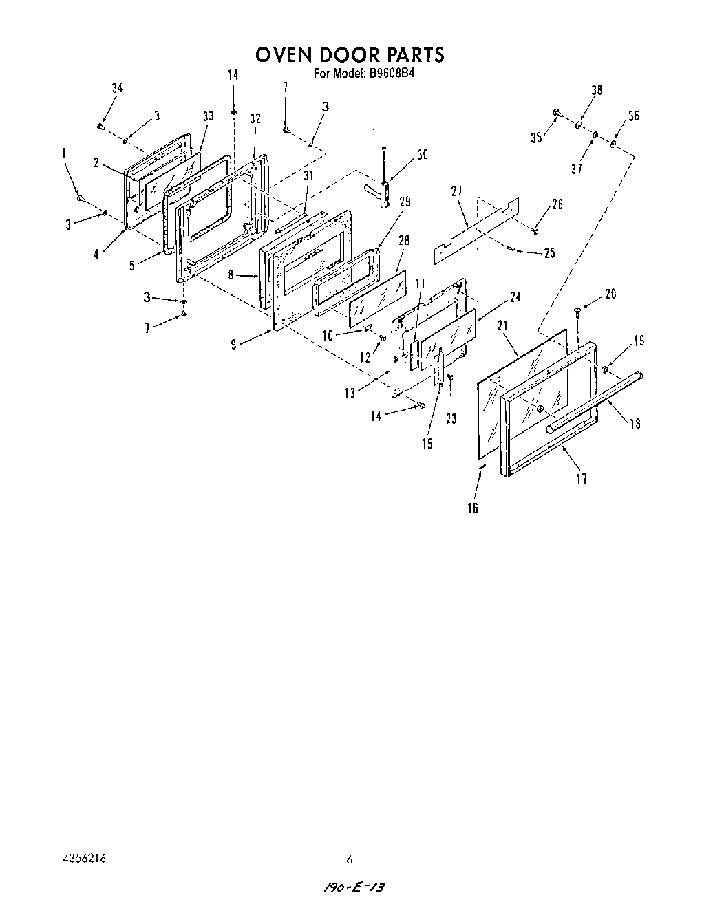 06 - OVEN DOOR , LIT/OPTIONAL