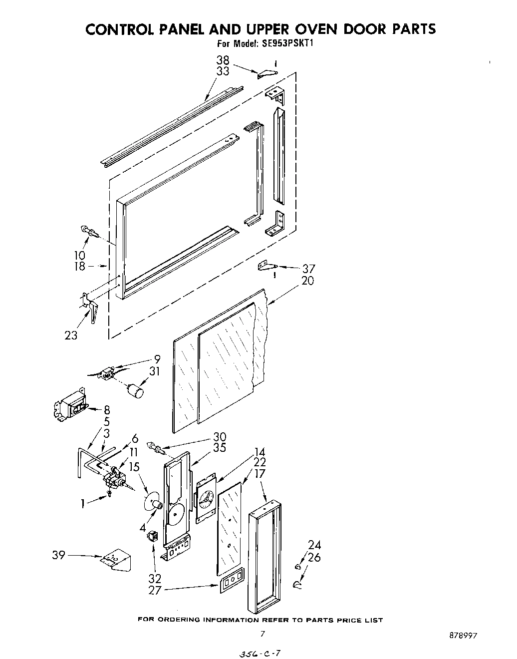 05 - CONTROL PANEL AND UPPER OVEN DOOR
