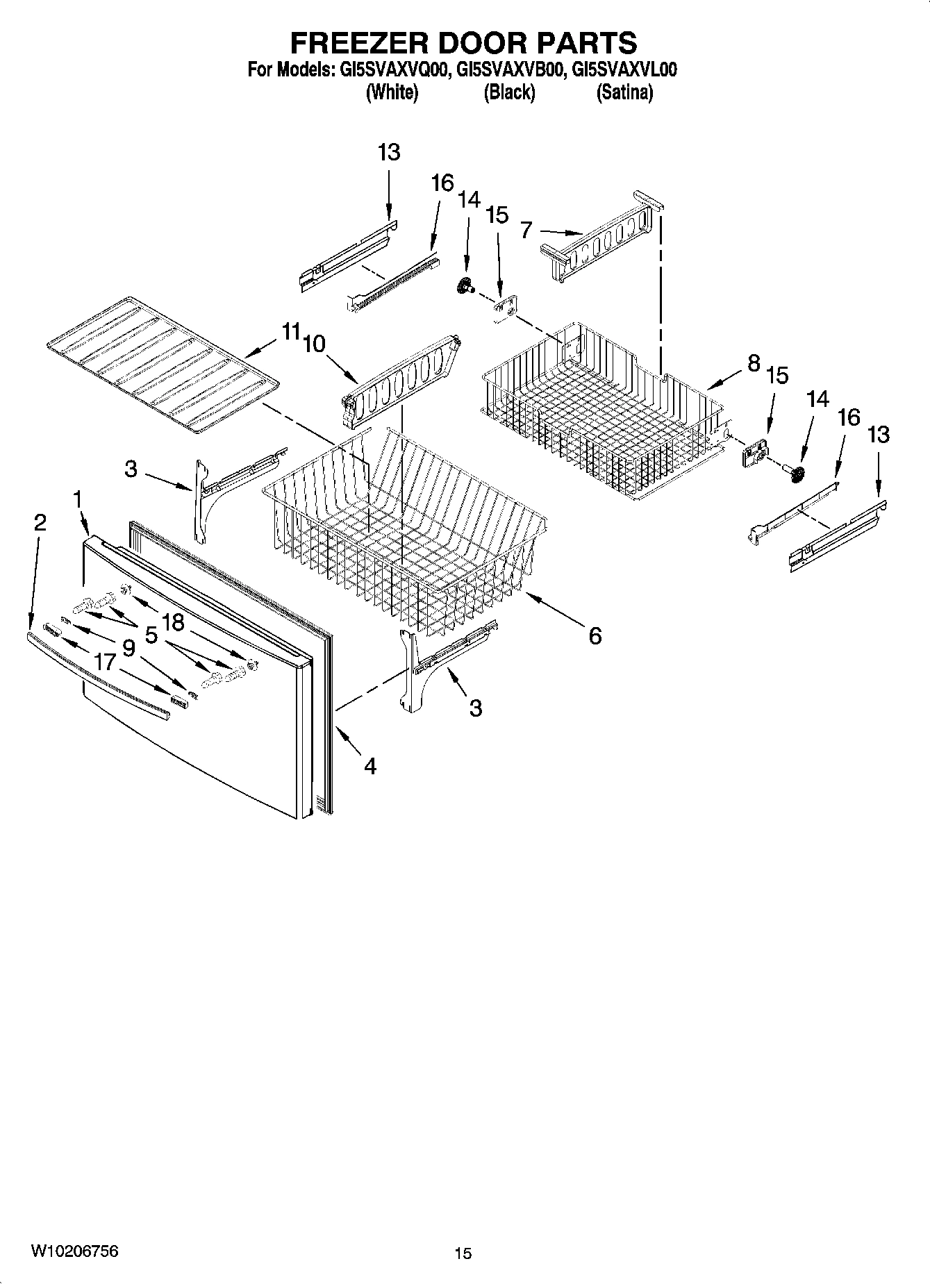 08 - FREEZER DOOR PARTS