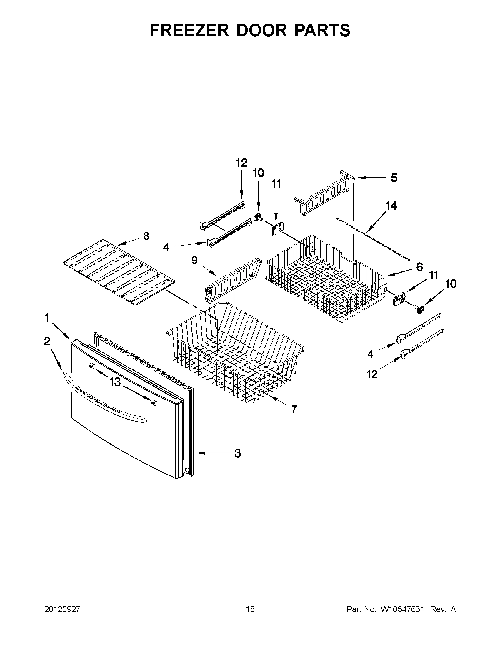 09 - FREEZER DOOR PARTS