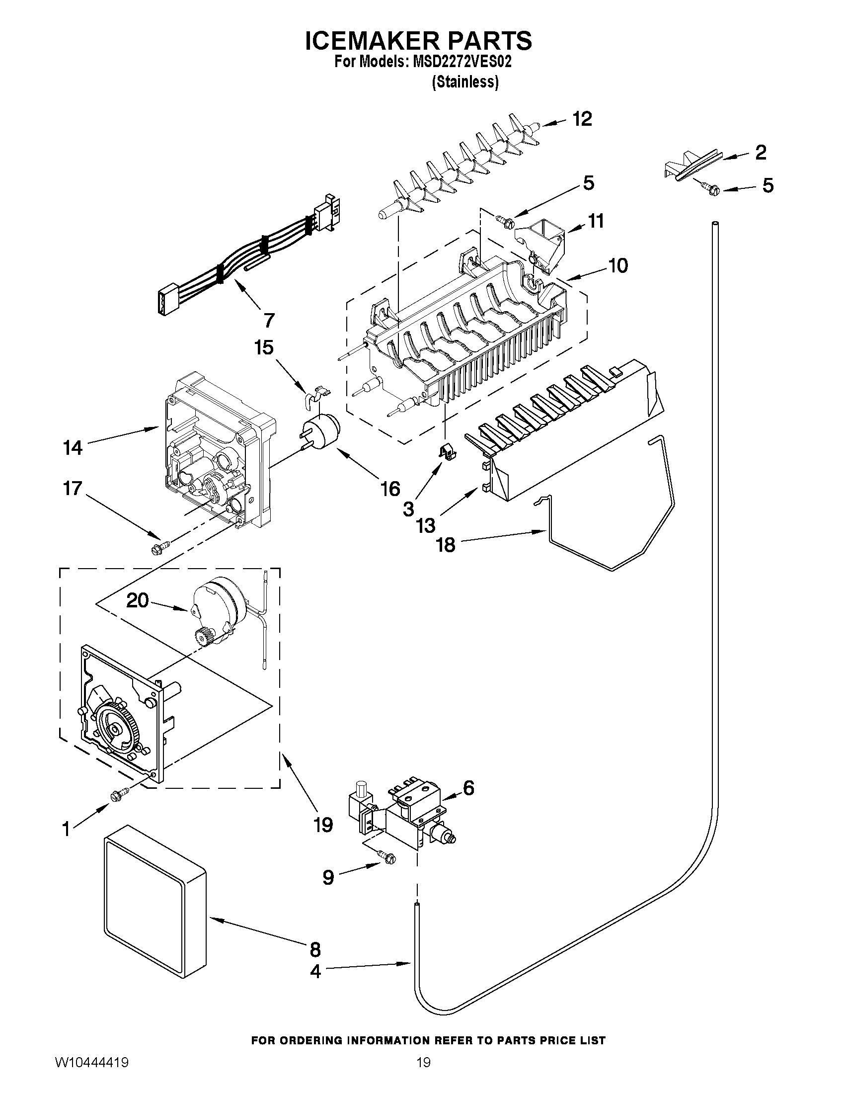 12 - ICEMAKER PARTS