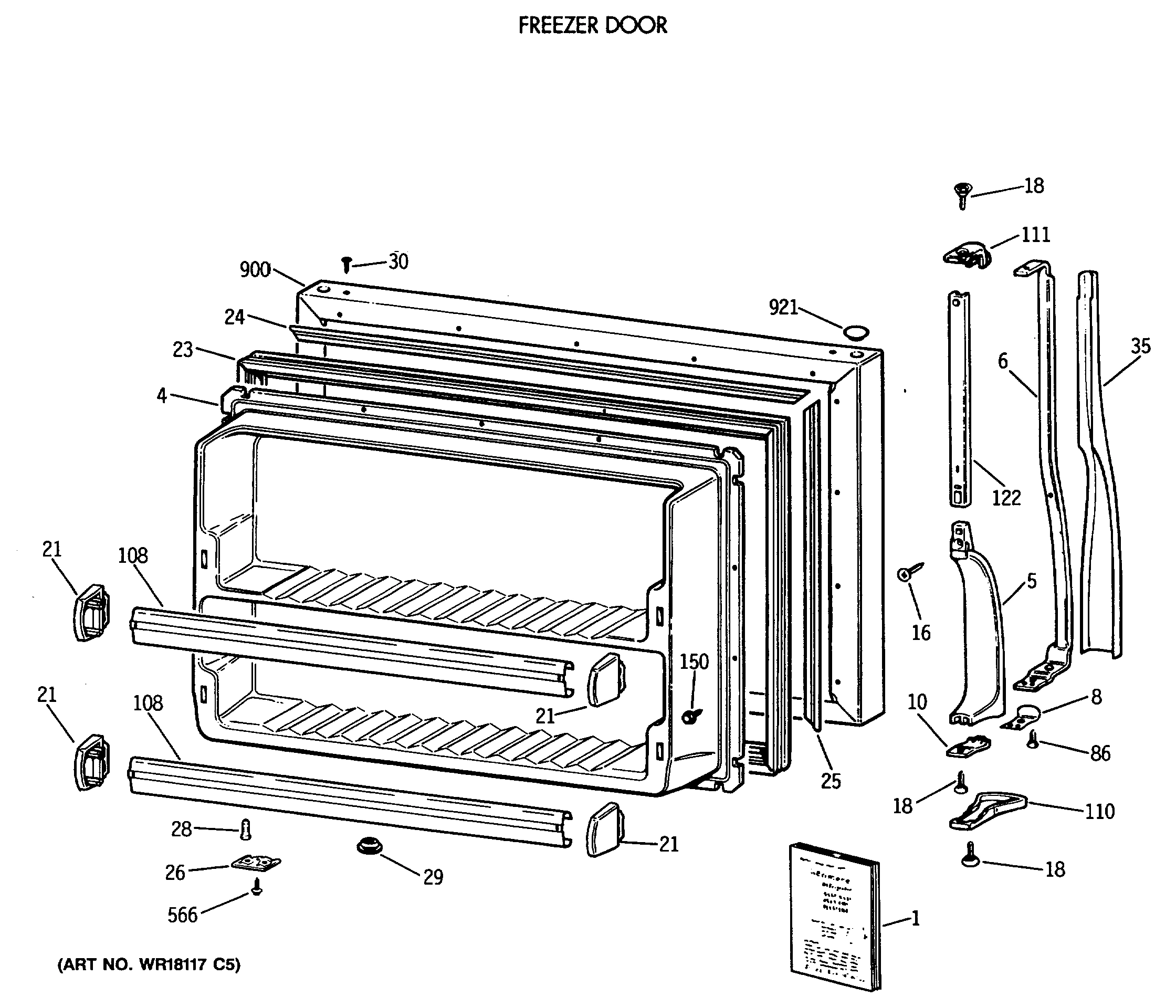FREEZER DOOR