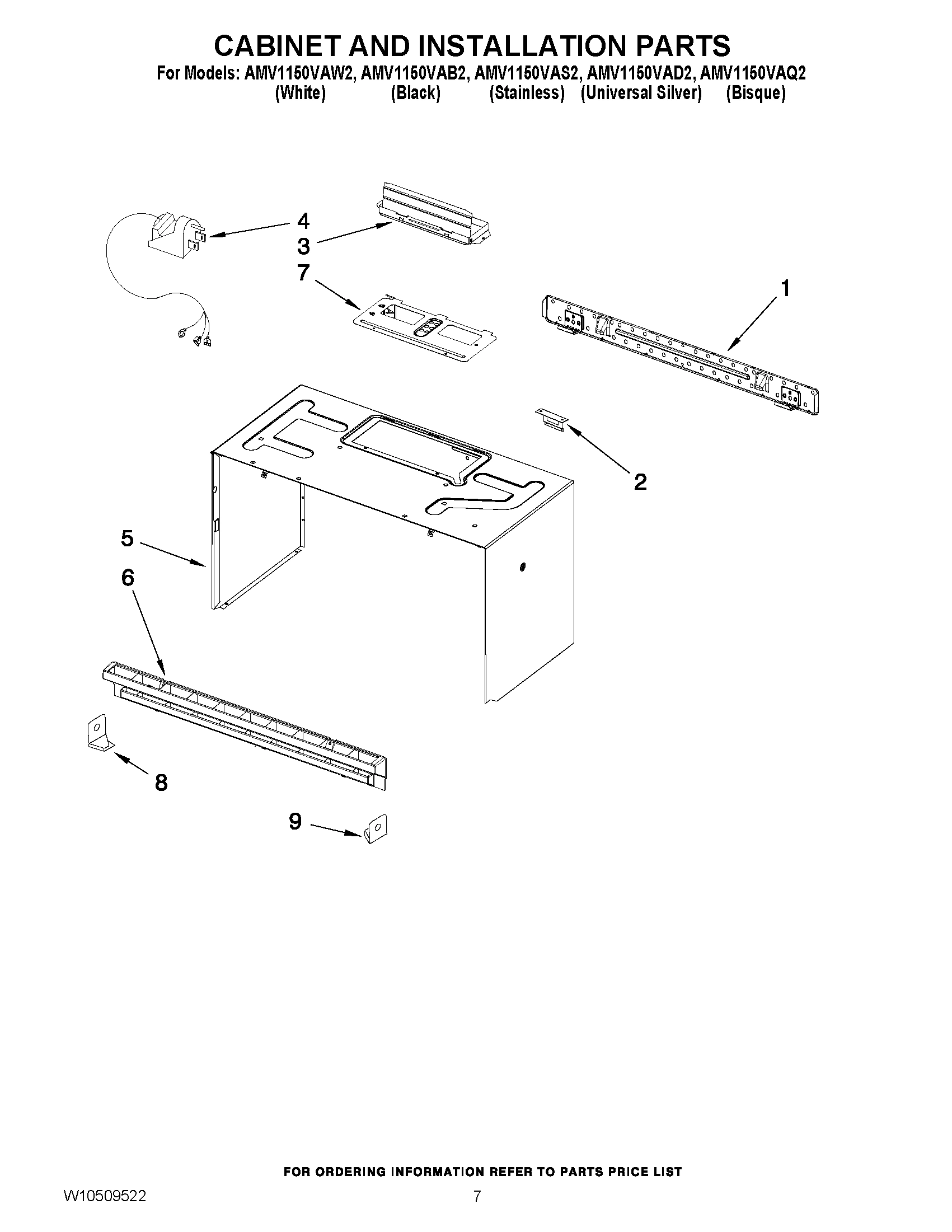 06 - CABINET AND INSTALLATION PARTS