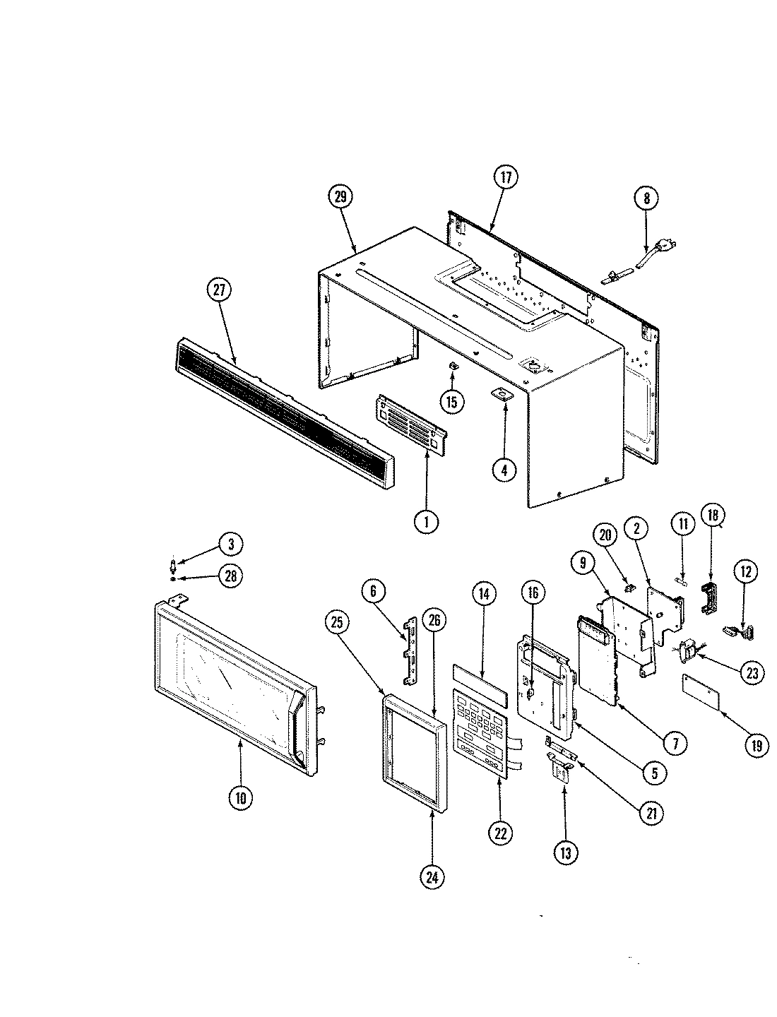 04 - CONTROL PANEL & DOOR (VM11A-8P)