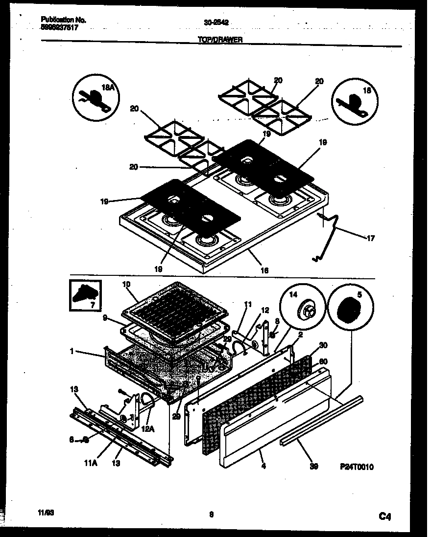 05 - COOKTOP AND BROILER DRAWER PARTS