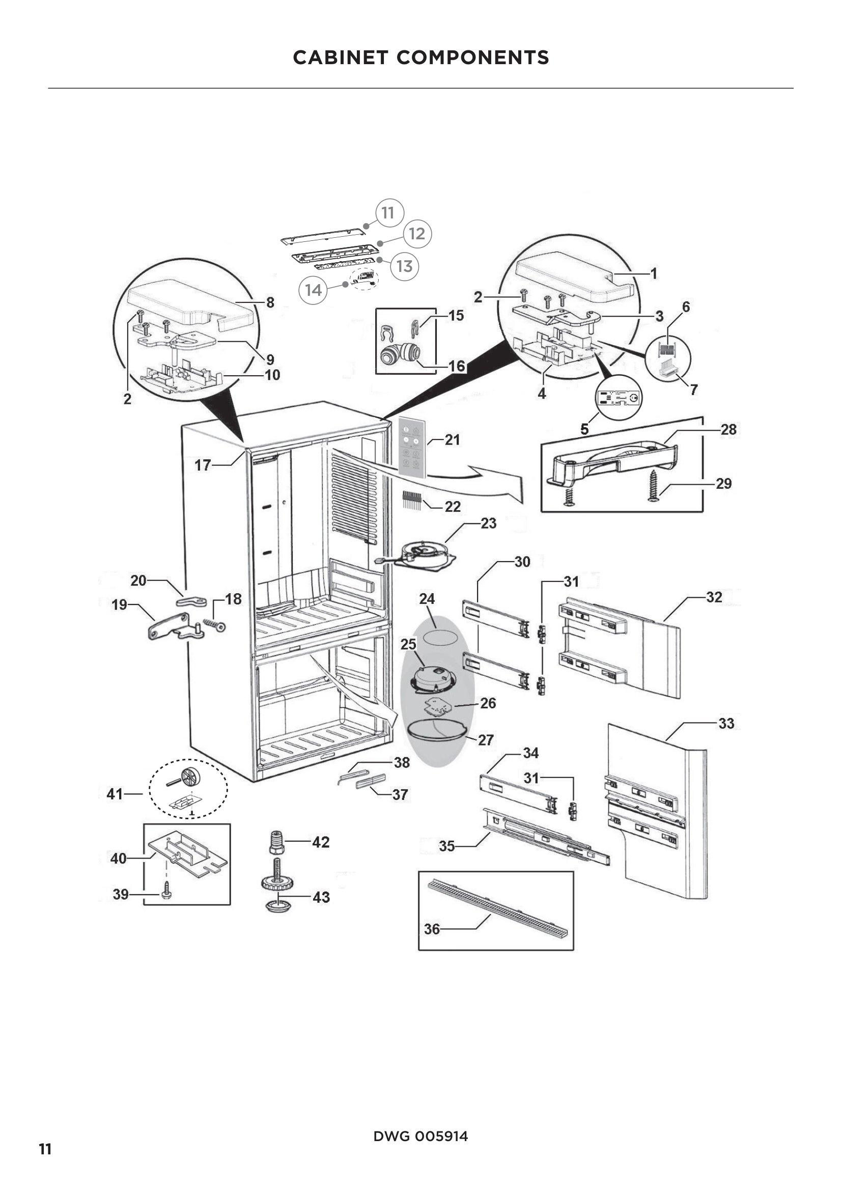 CABINET COMPONENTS