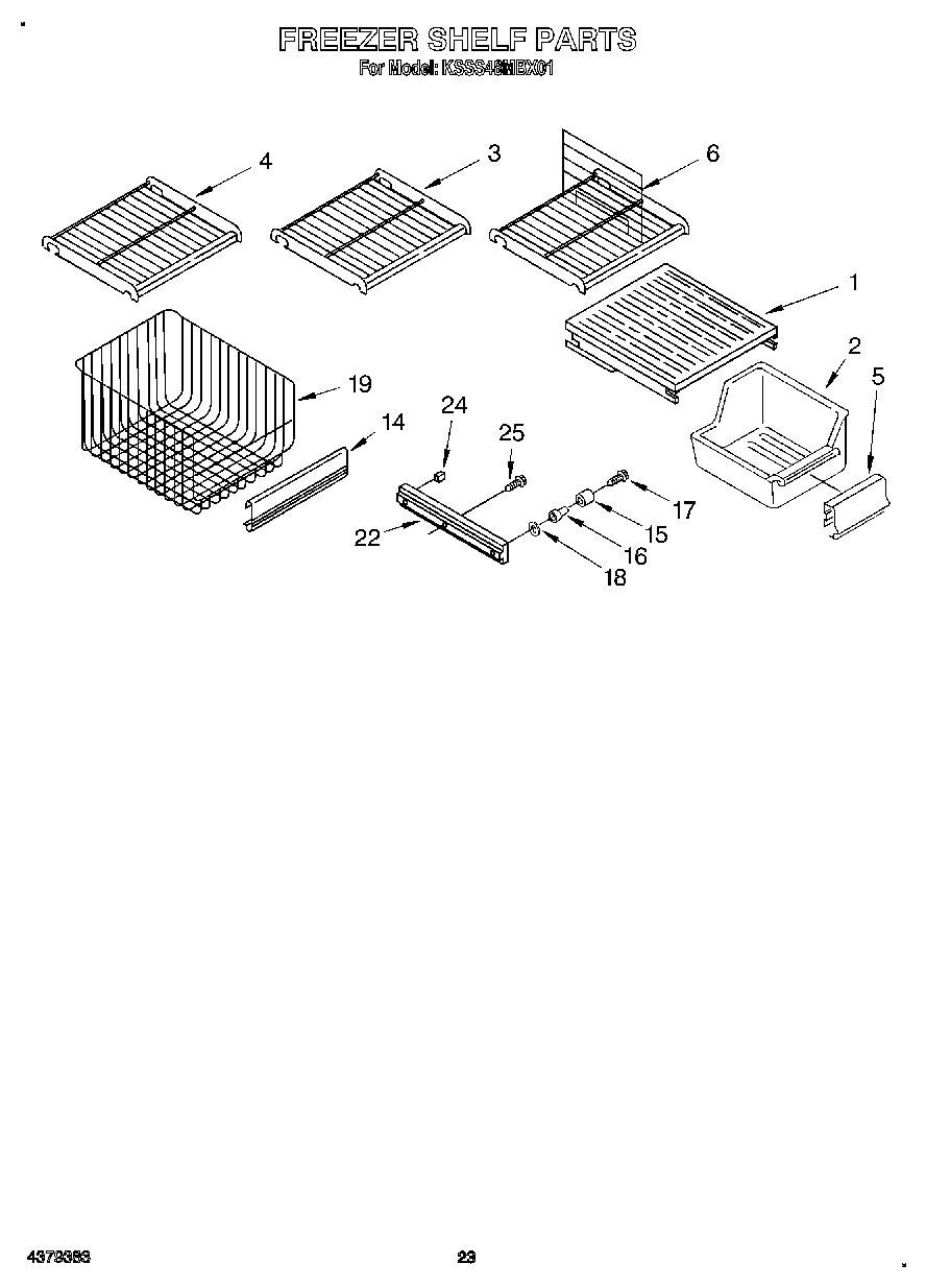 13 - FREEZER SHELF
