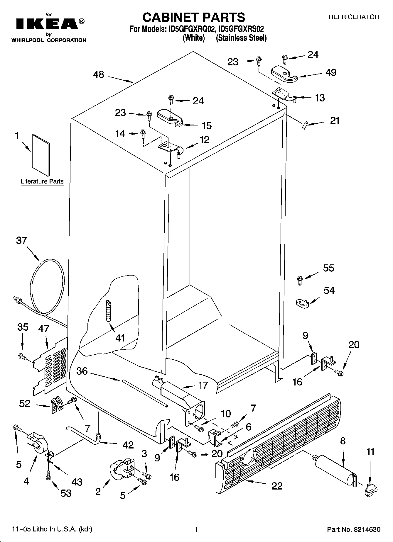 01 - CABINET PARTS