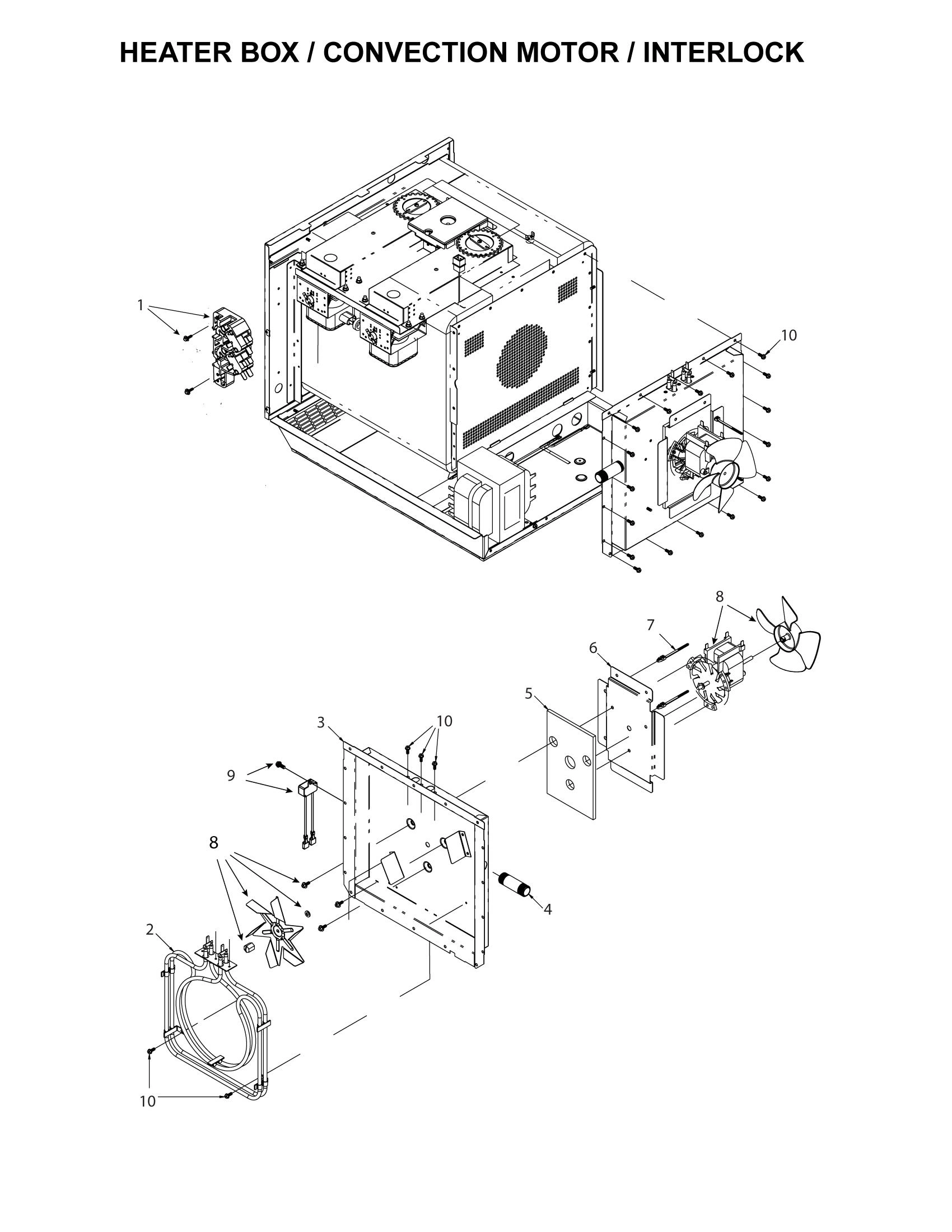 INTERLOCK / CONVECTION MOTOR / HEATER BOX