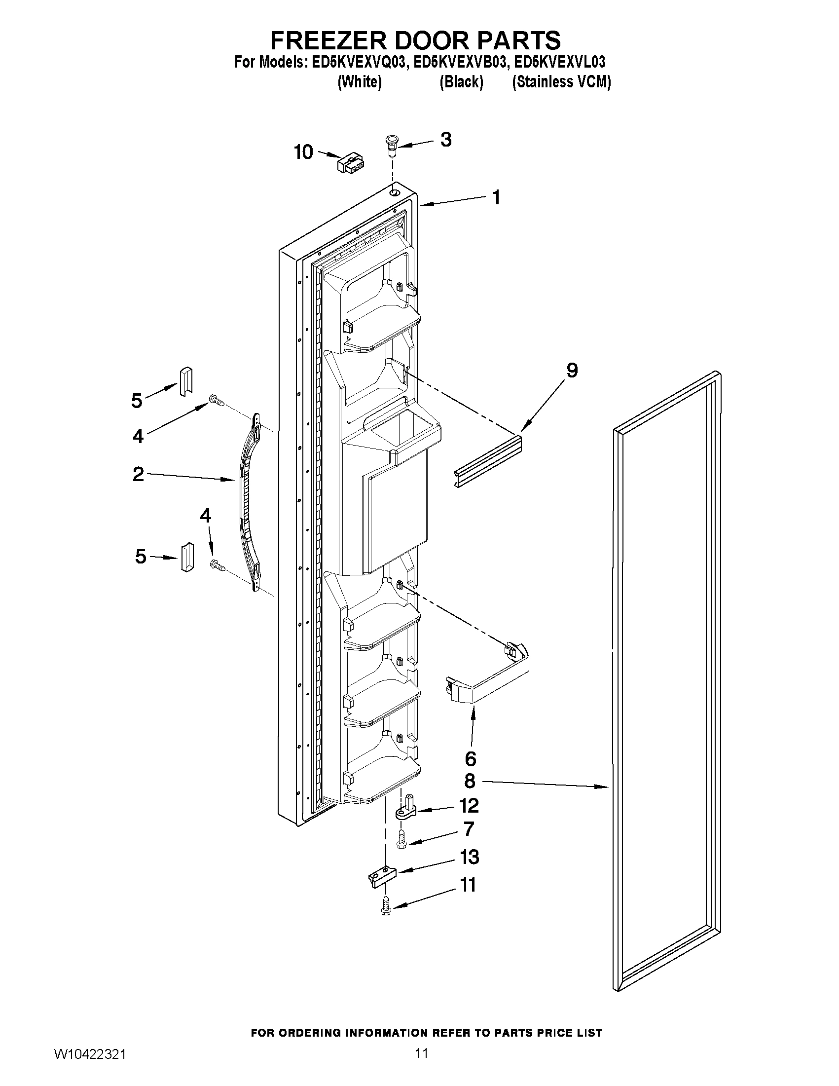 07 - FREEZER DOOR PARTS