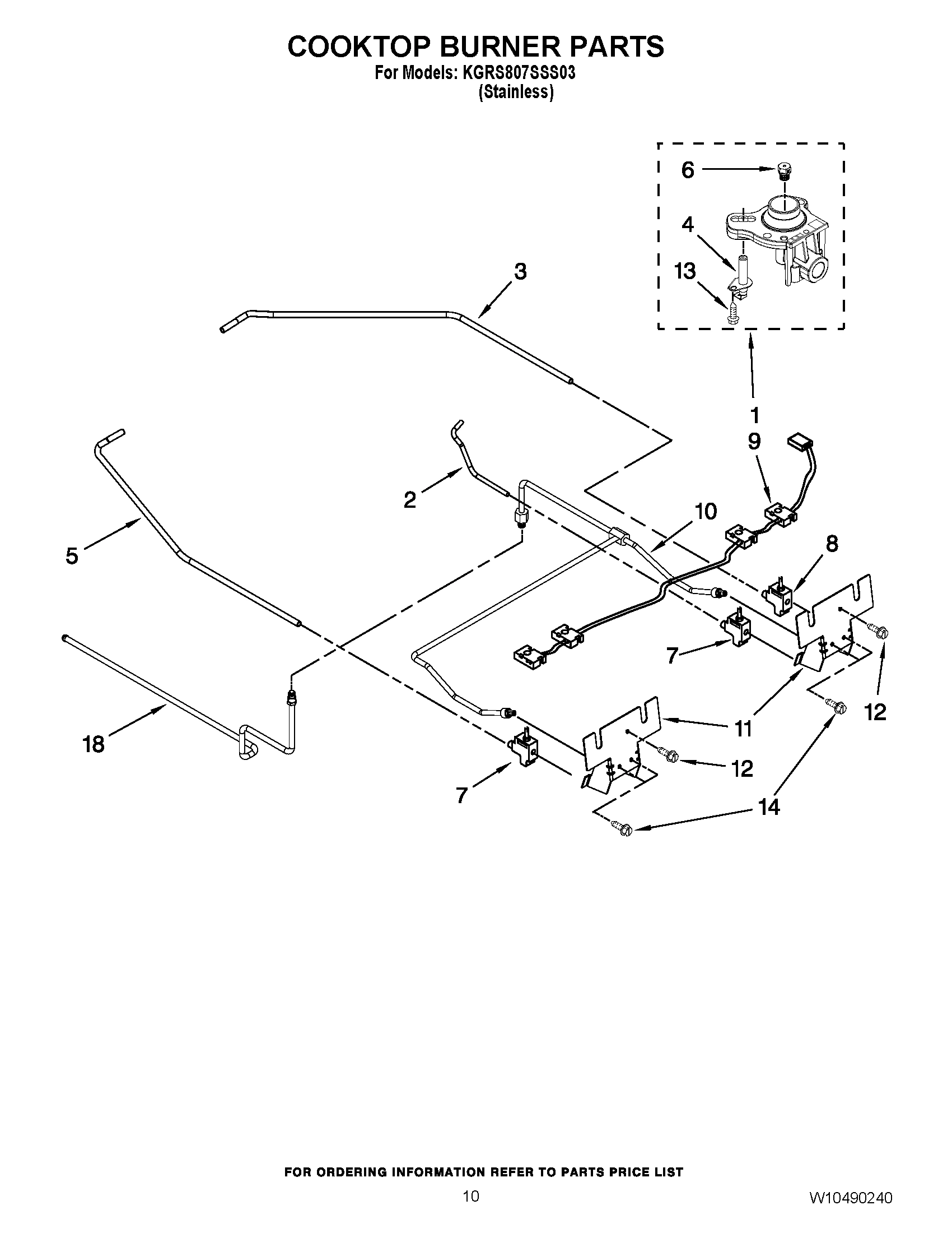 07 - COOKTOP BURNER PARTS