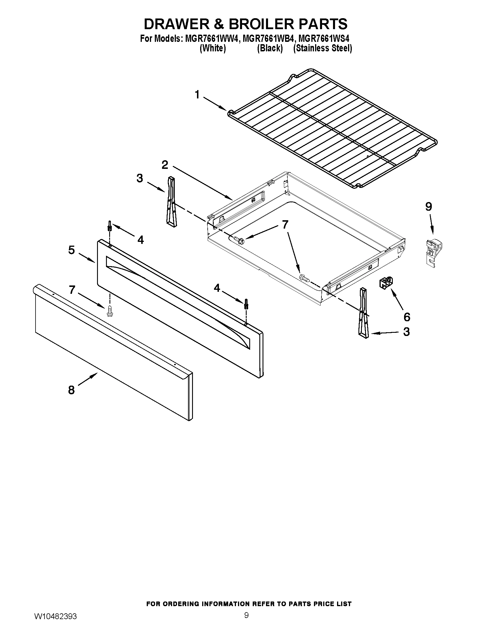 06 - DRAWER & BROILER PARTS