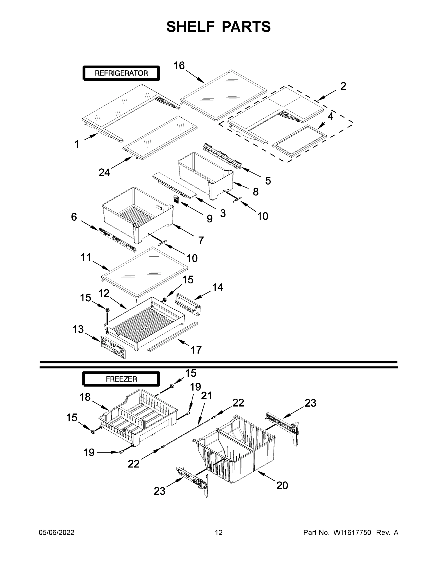 07 - SHELF PARTS