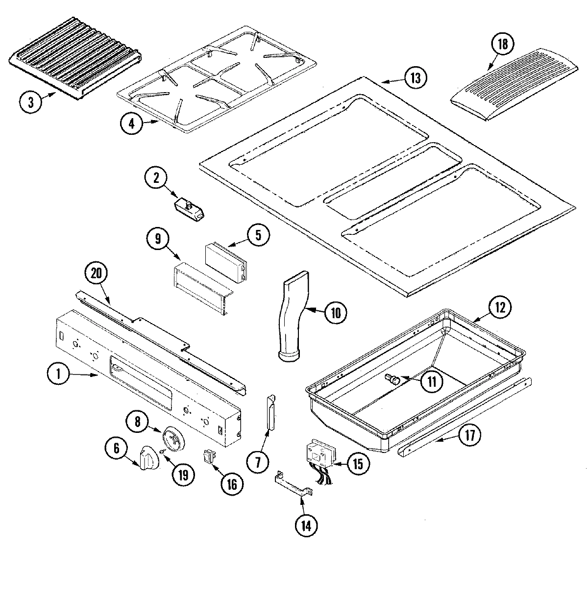 03 - CONTROL PANEL/TOP ASSEMBLY