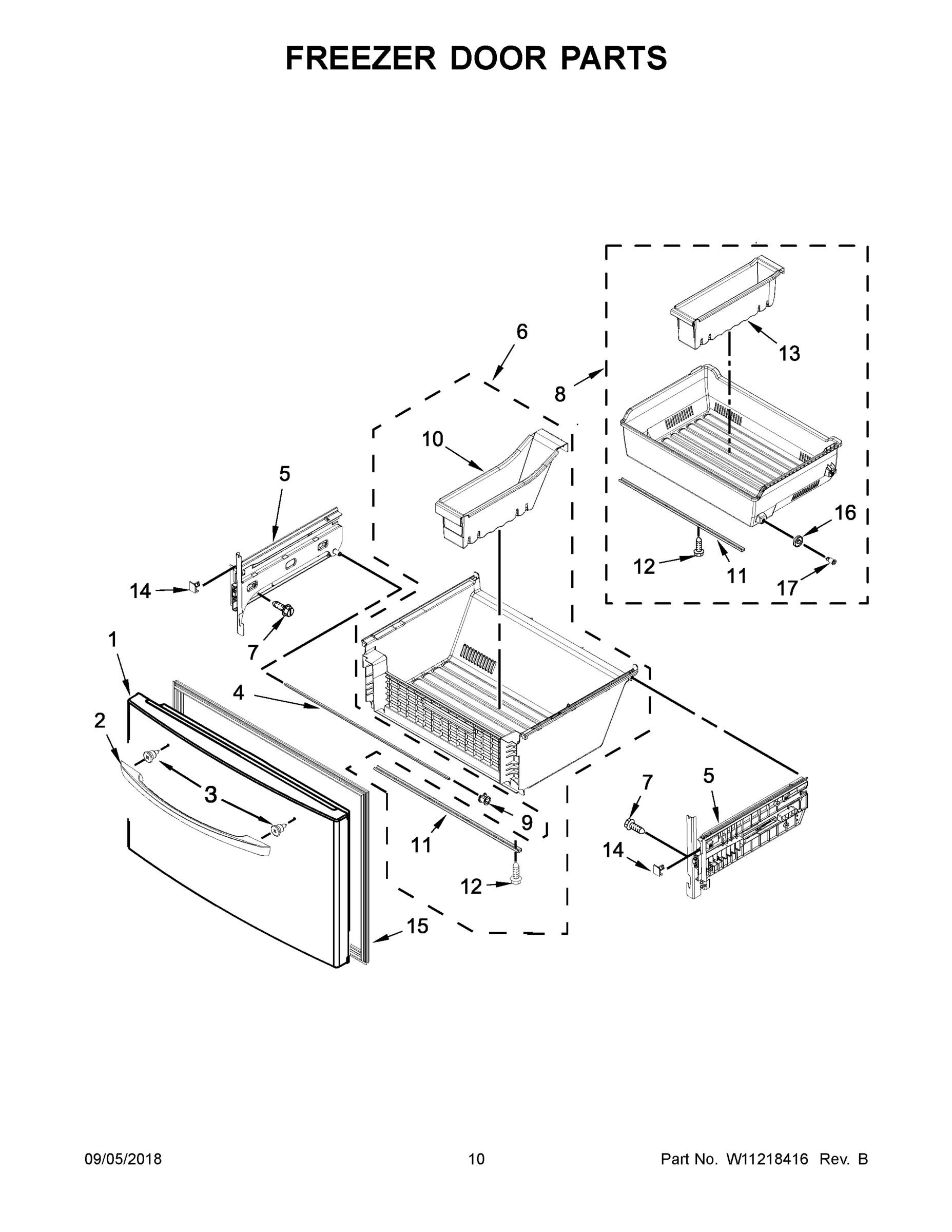 06 - FREEZER DOOR PARTS