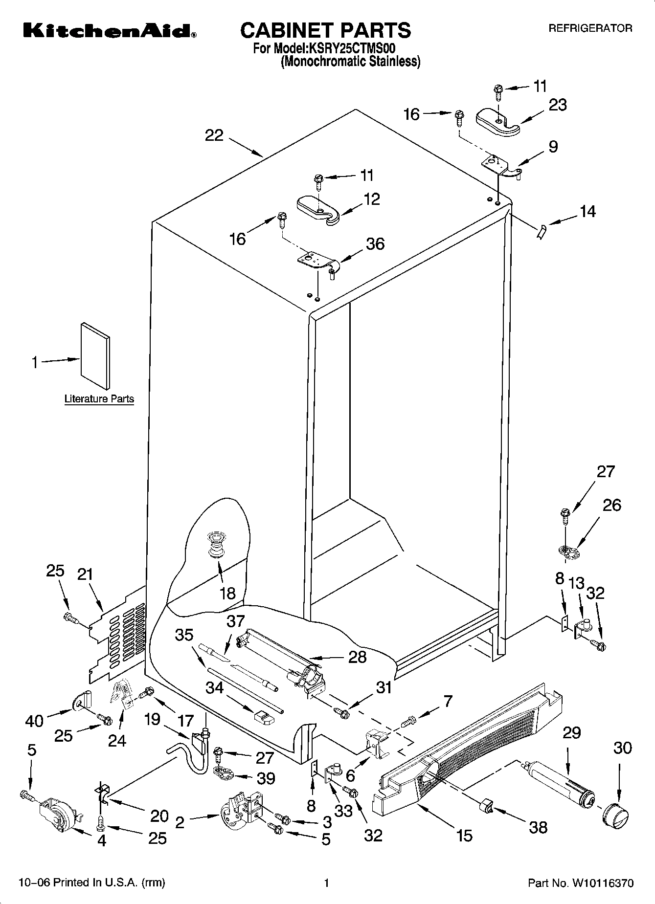 01 - CABINET PARTS