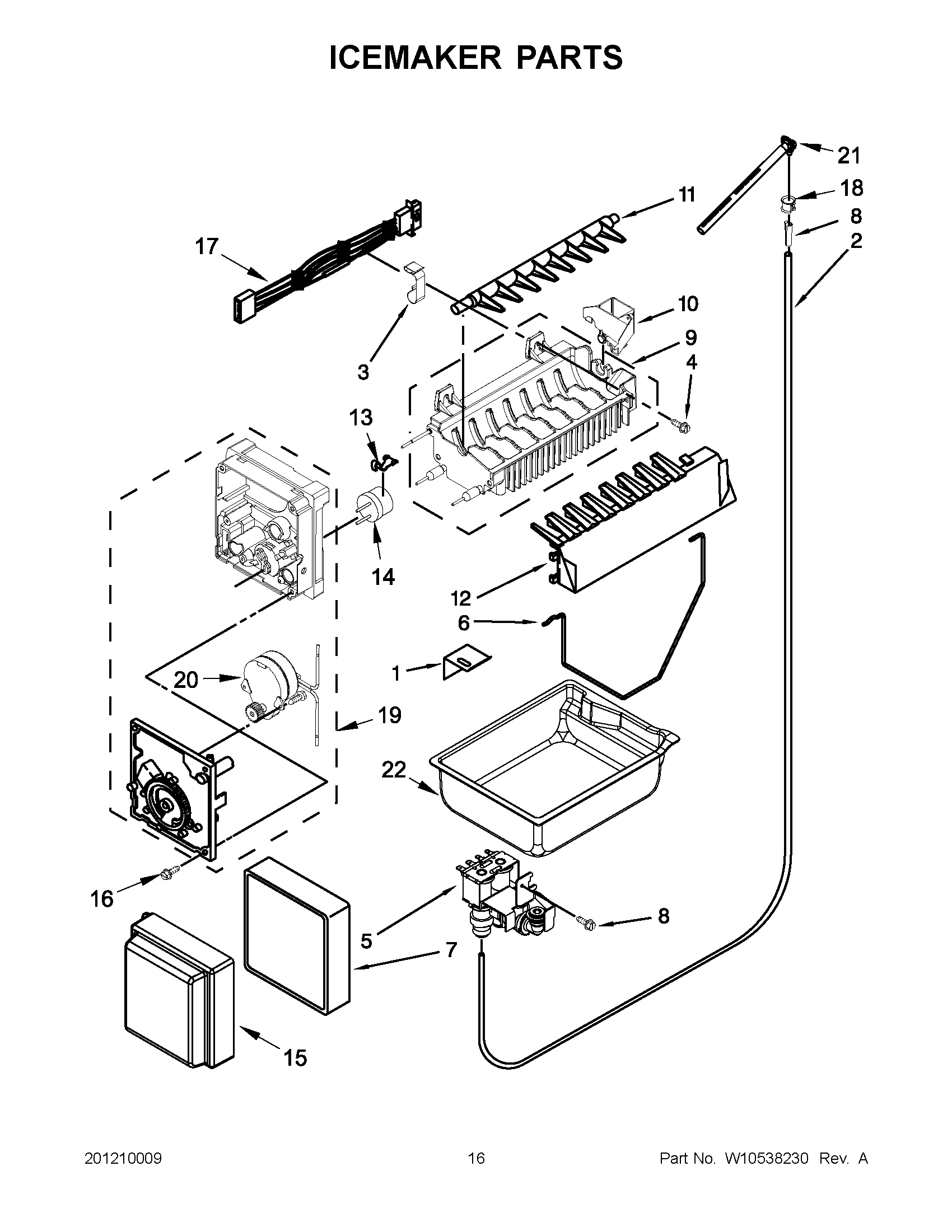 08 - ICEMAKER PARTS