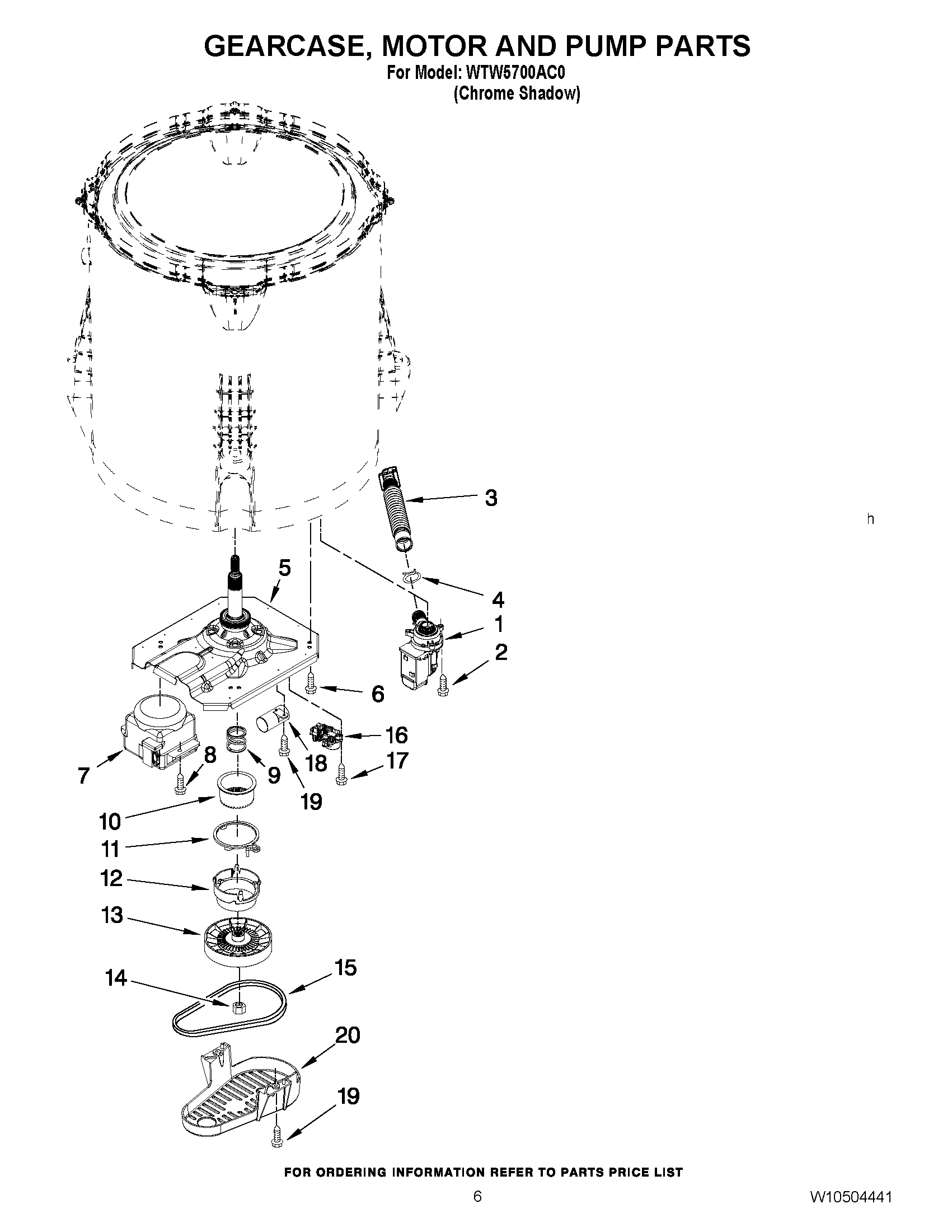 04 - GEARCASE, MOTOR AND PUMP PARTS