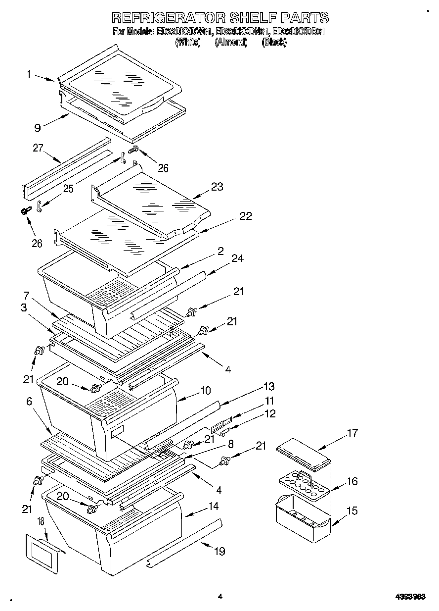 03 - REFRIGERATOR SHELF