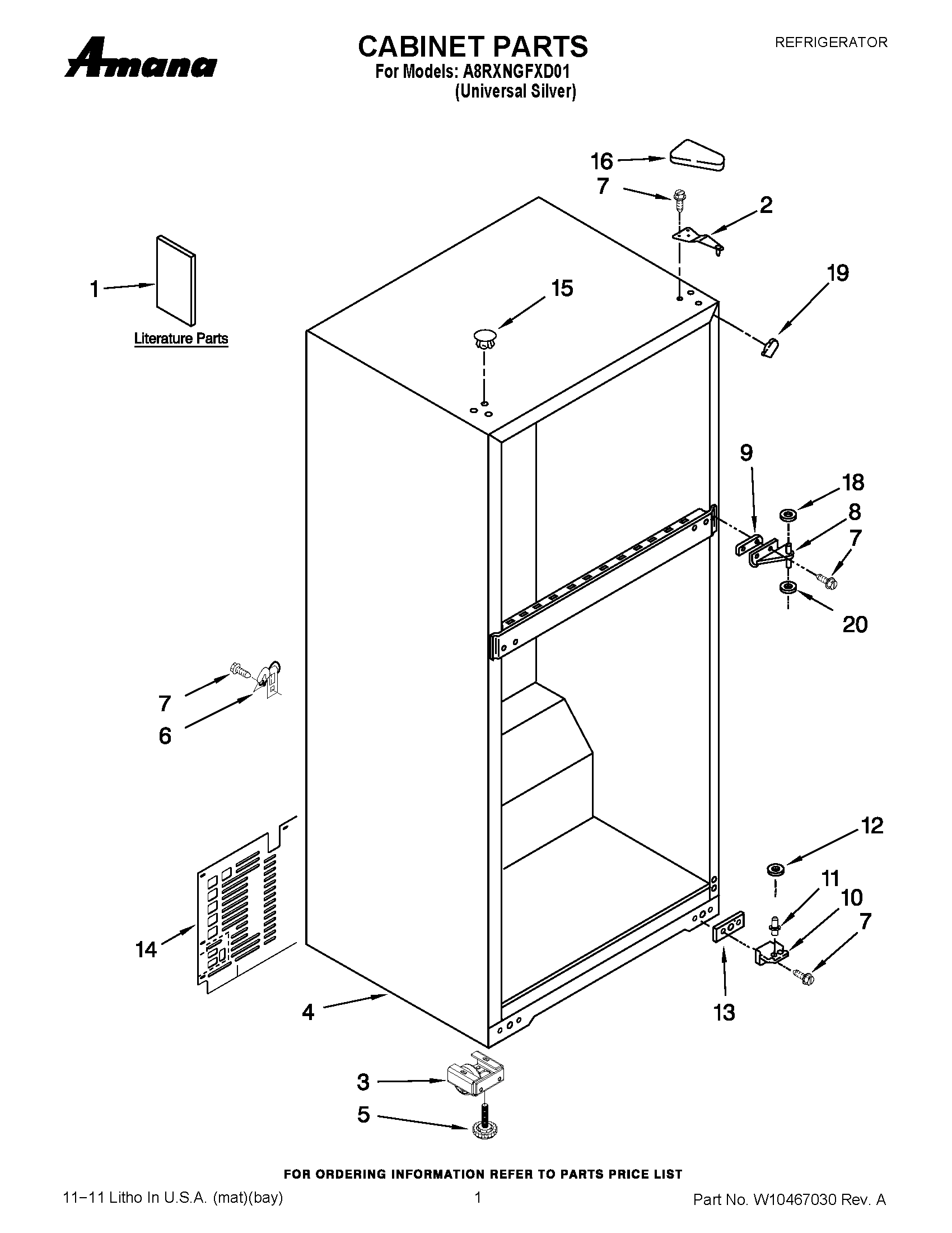 01 - CABINET PARTS
