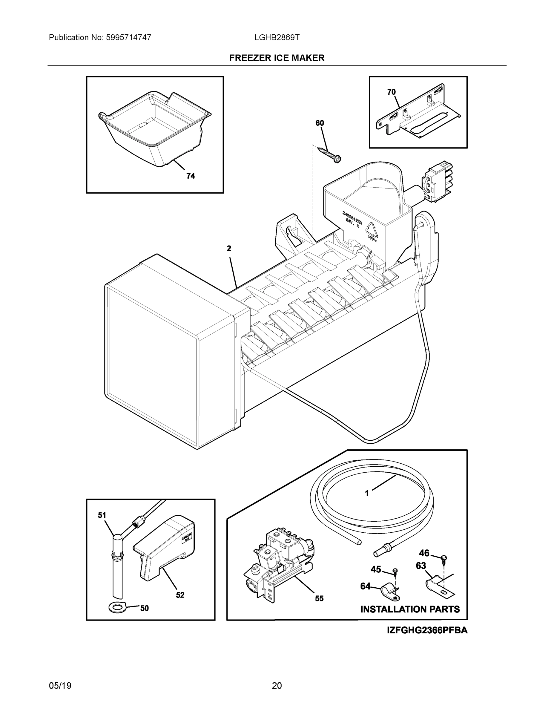 10 - FREEZER ICE MAKER