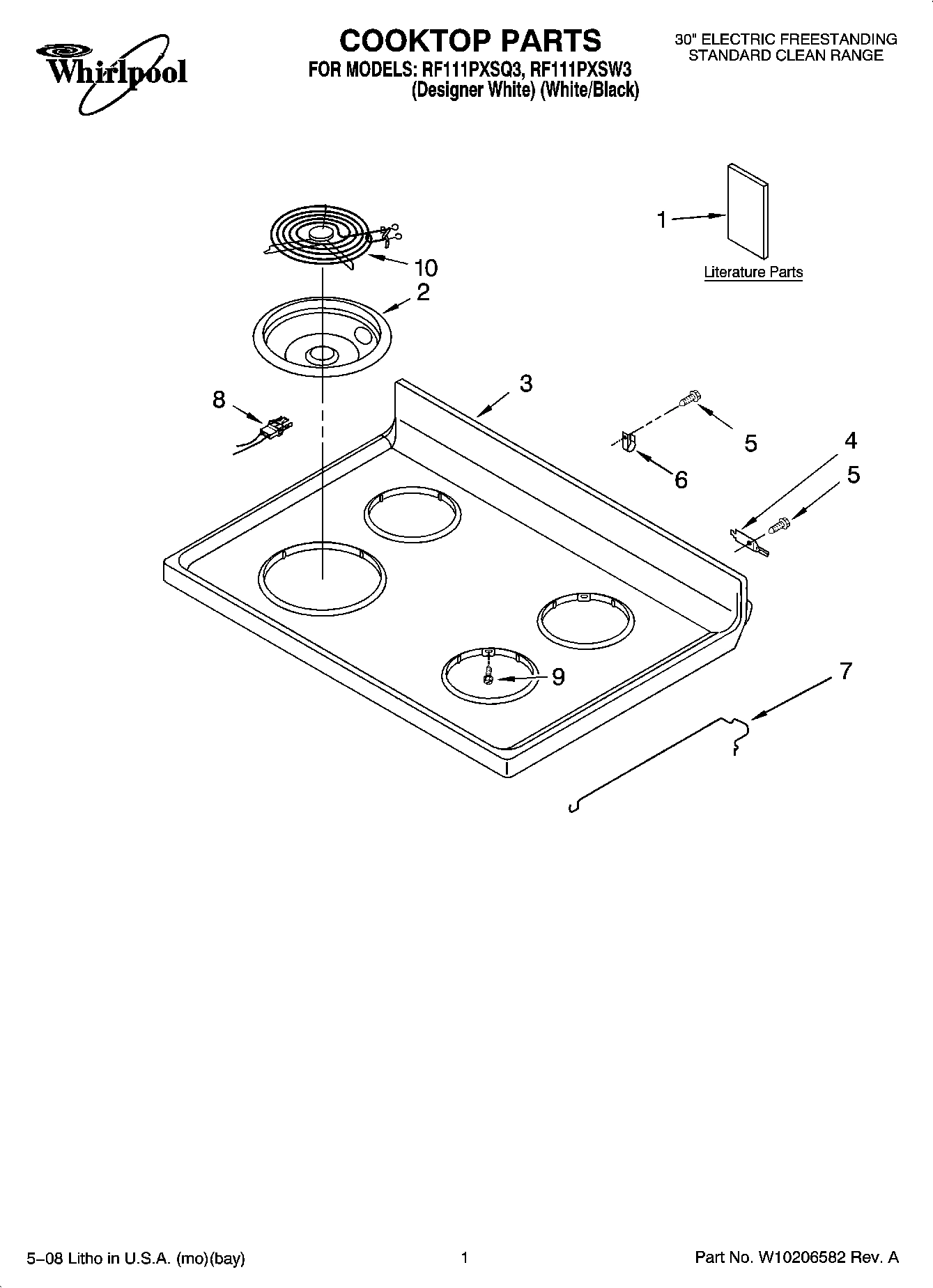01 - COOKTOP PARTS