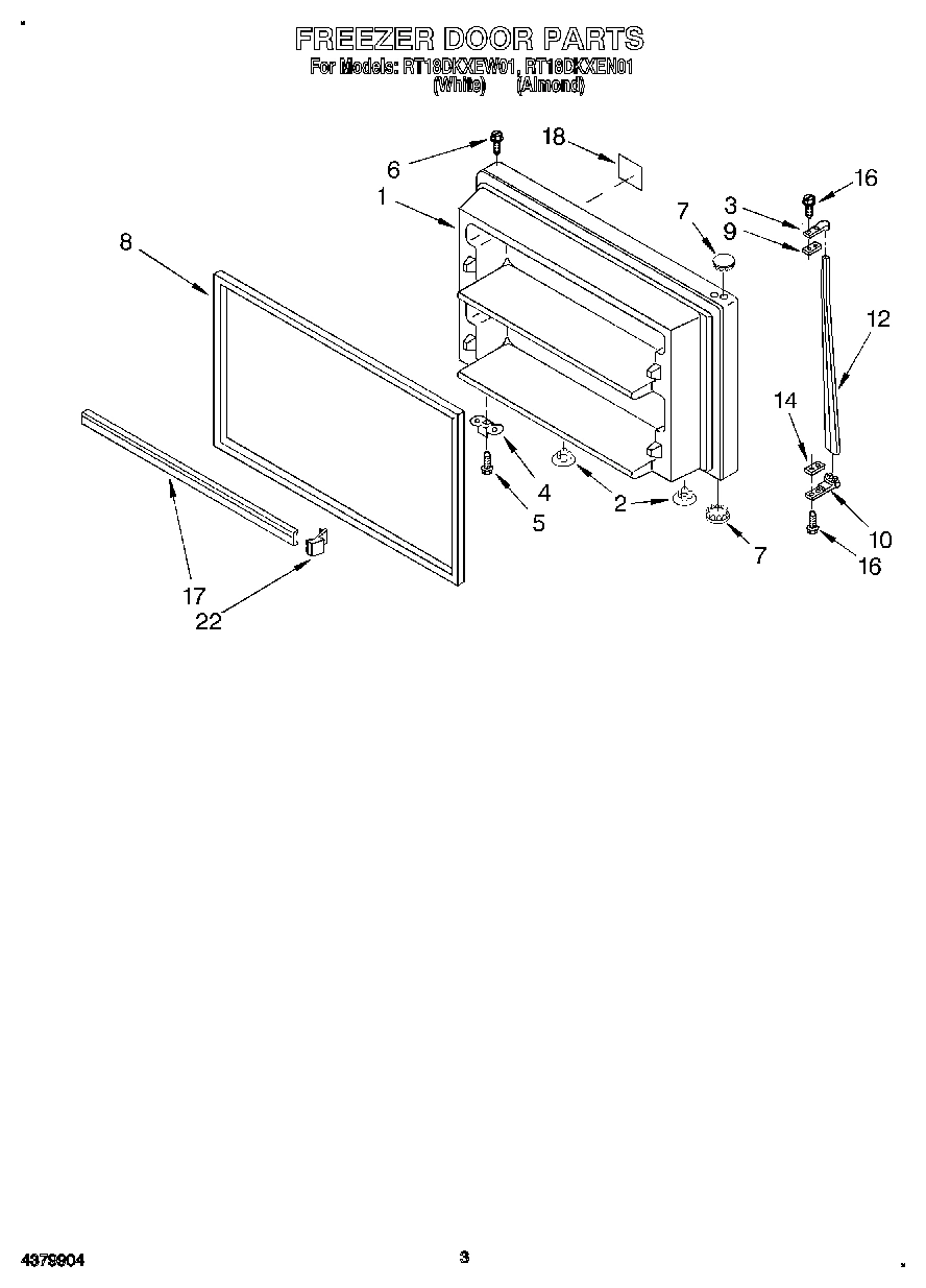 02 - FREEZER DOOR