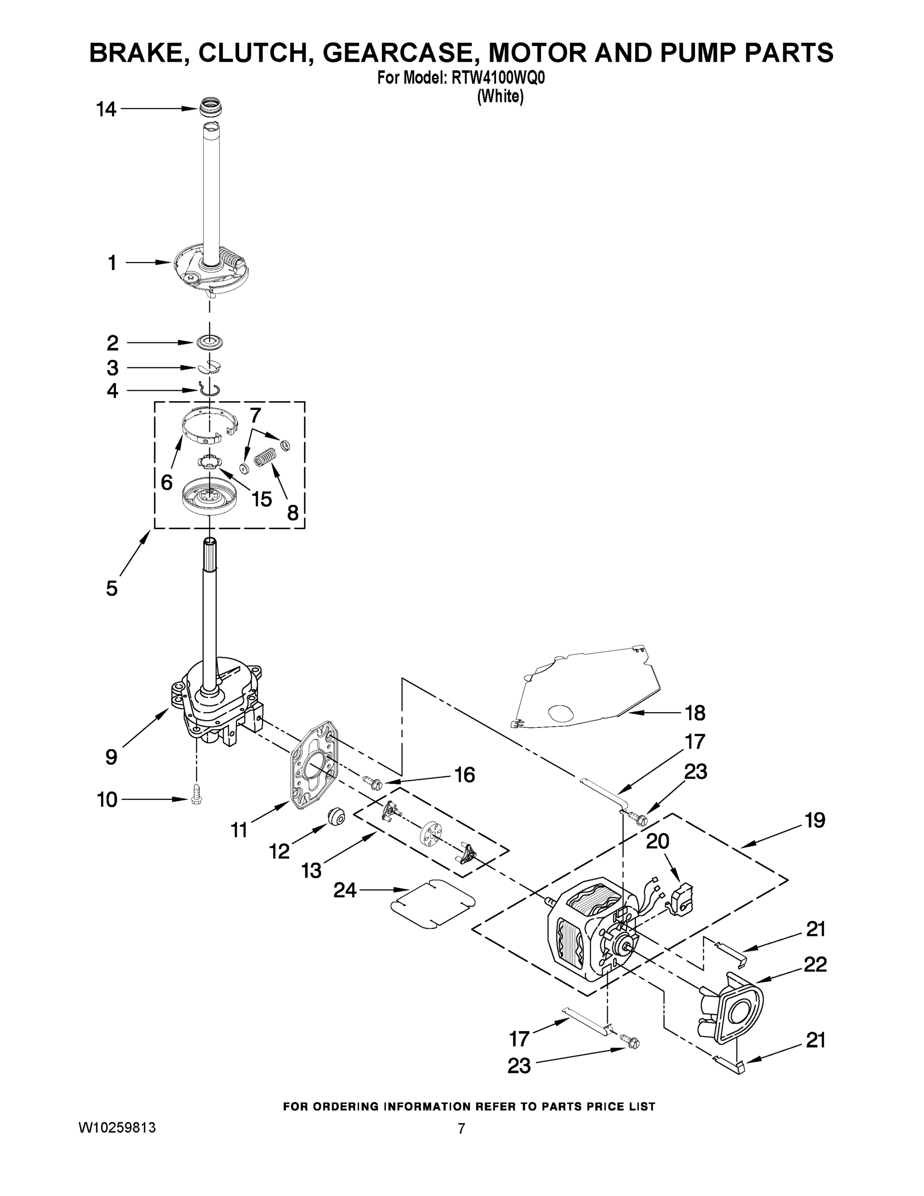 04 - BRAKE, CLUTCH, GEARCASE, MOTOR AND PUMP PARTS
