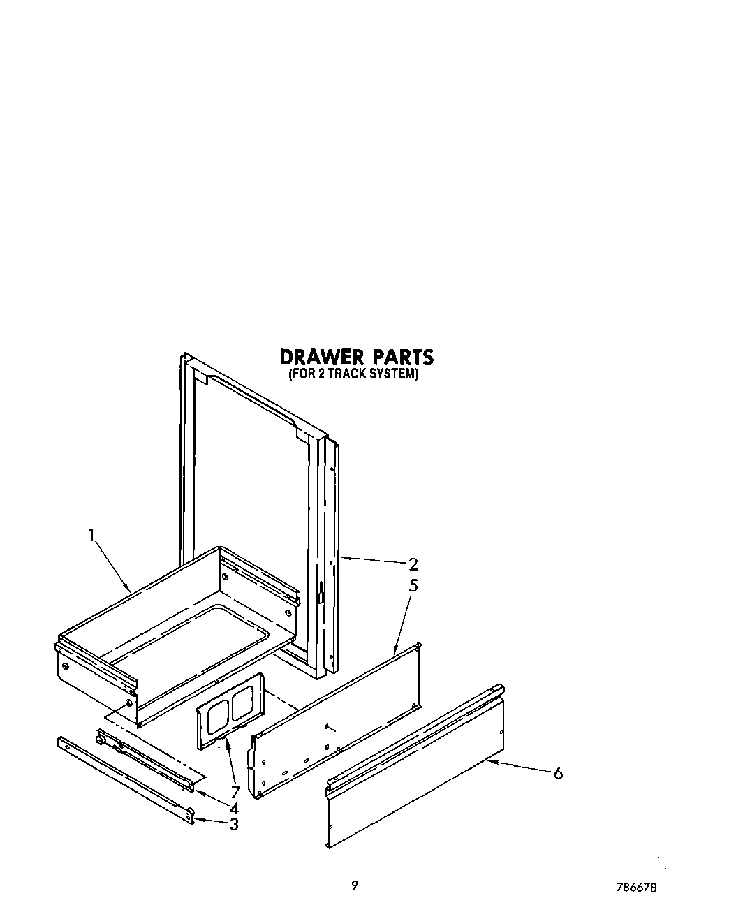 07 - DRAWER (FOR 2 TRACK SYSTEM)