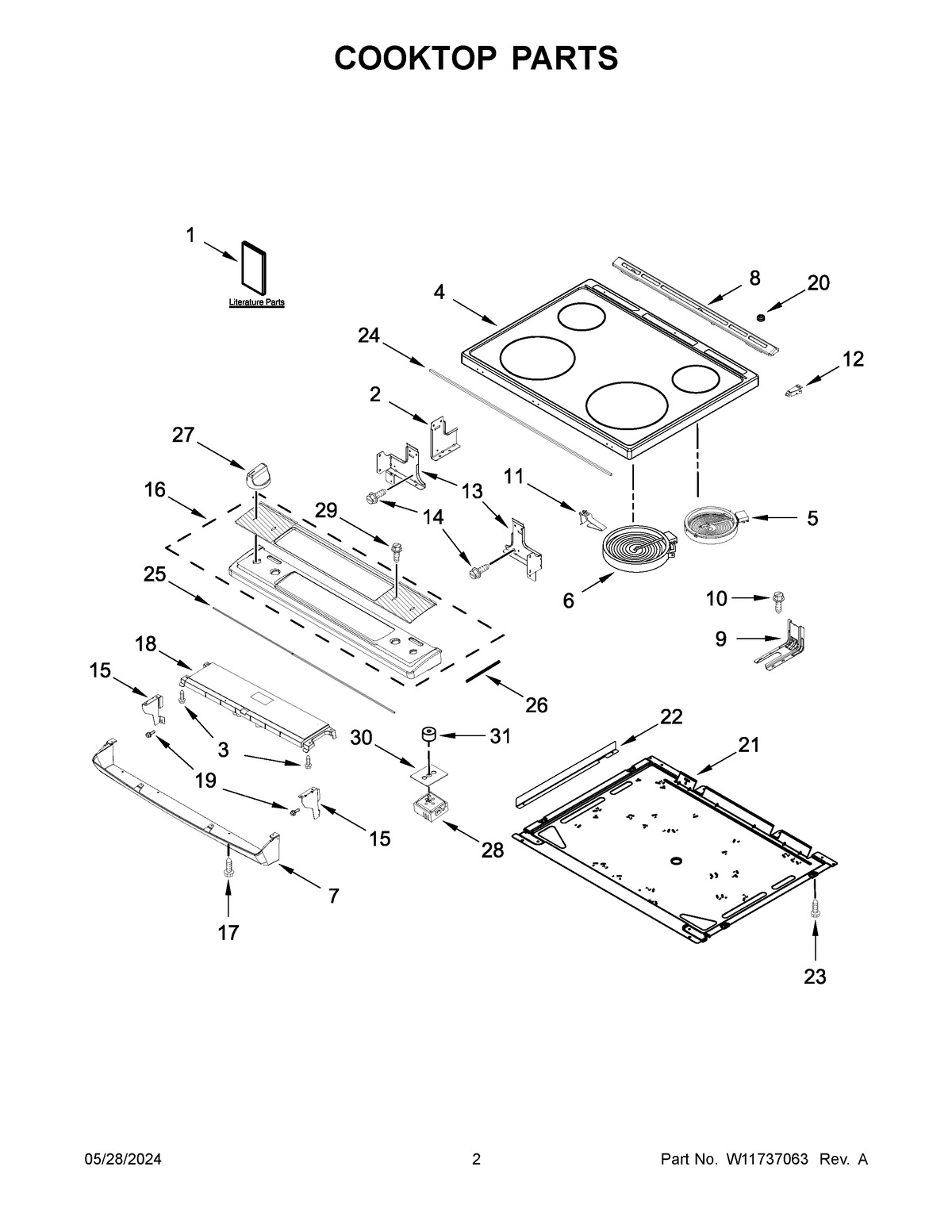 02 - COOKTOP PARTS