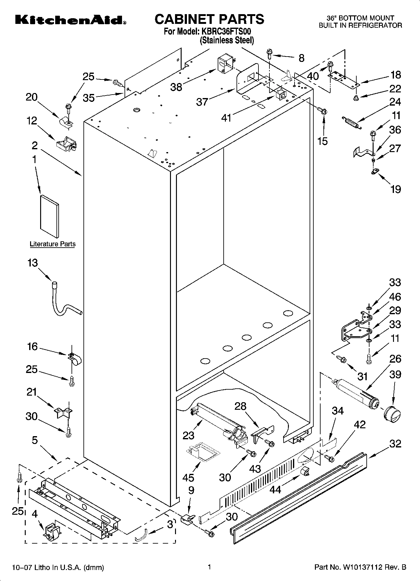 01 - CABINET PARTS
