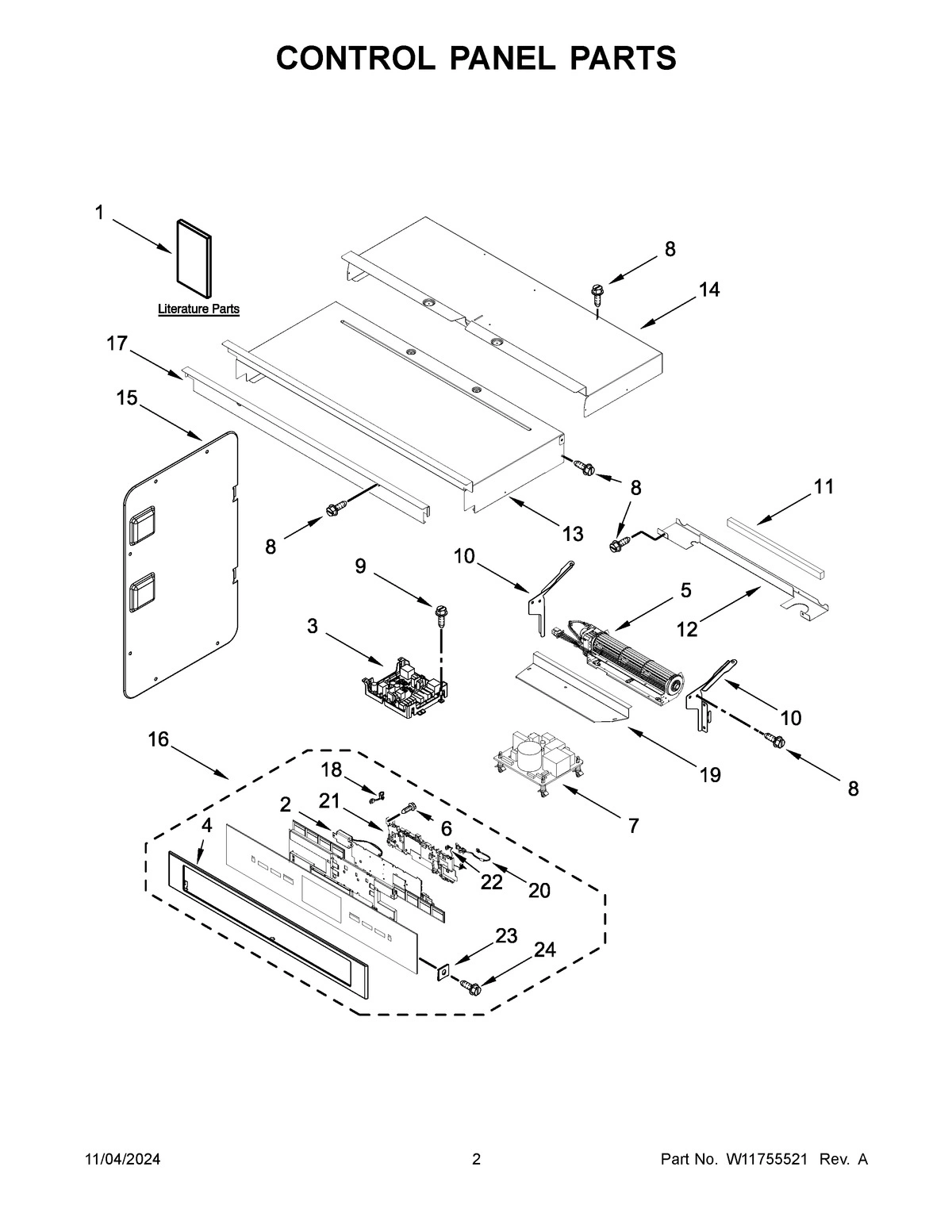 02 - CONTROL PANEL PARTS