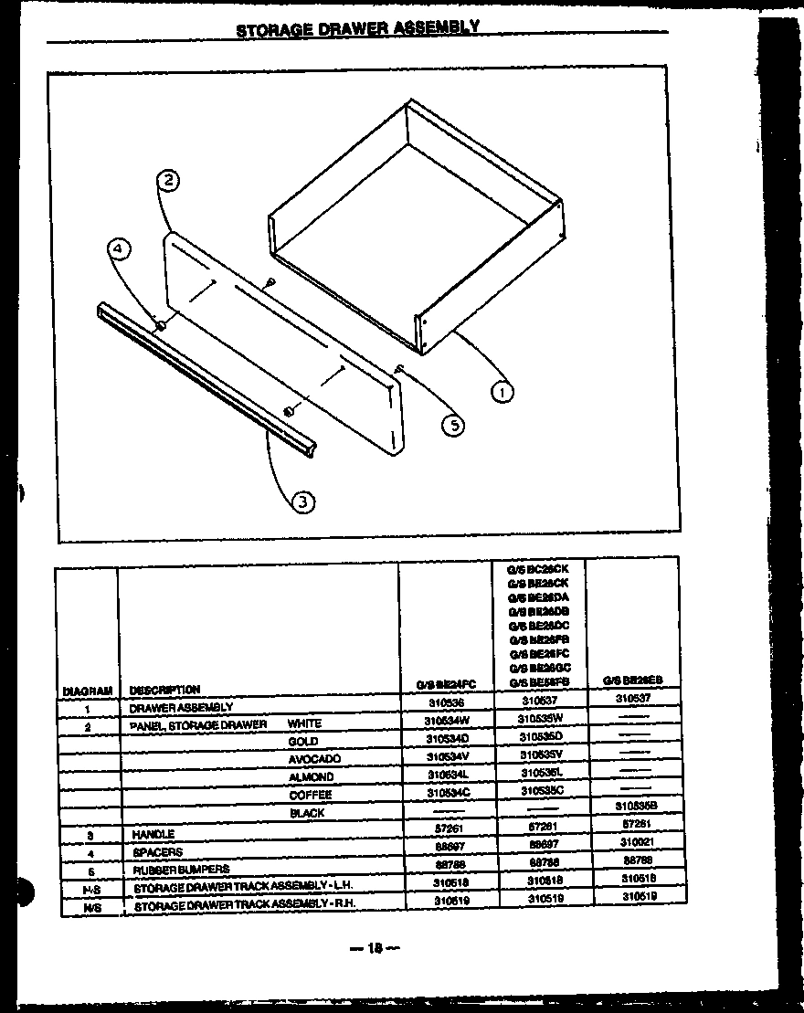 05 - STORAGE DRAWER ASSY