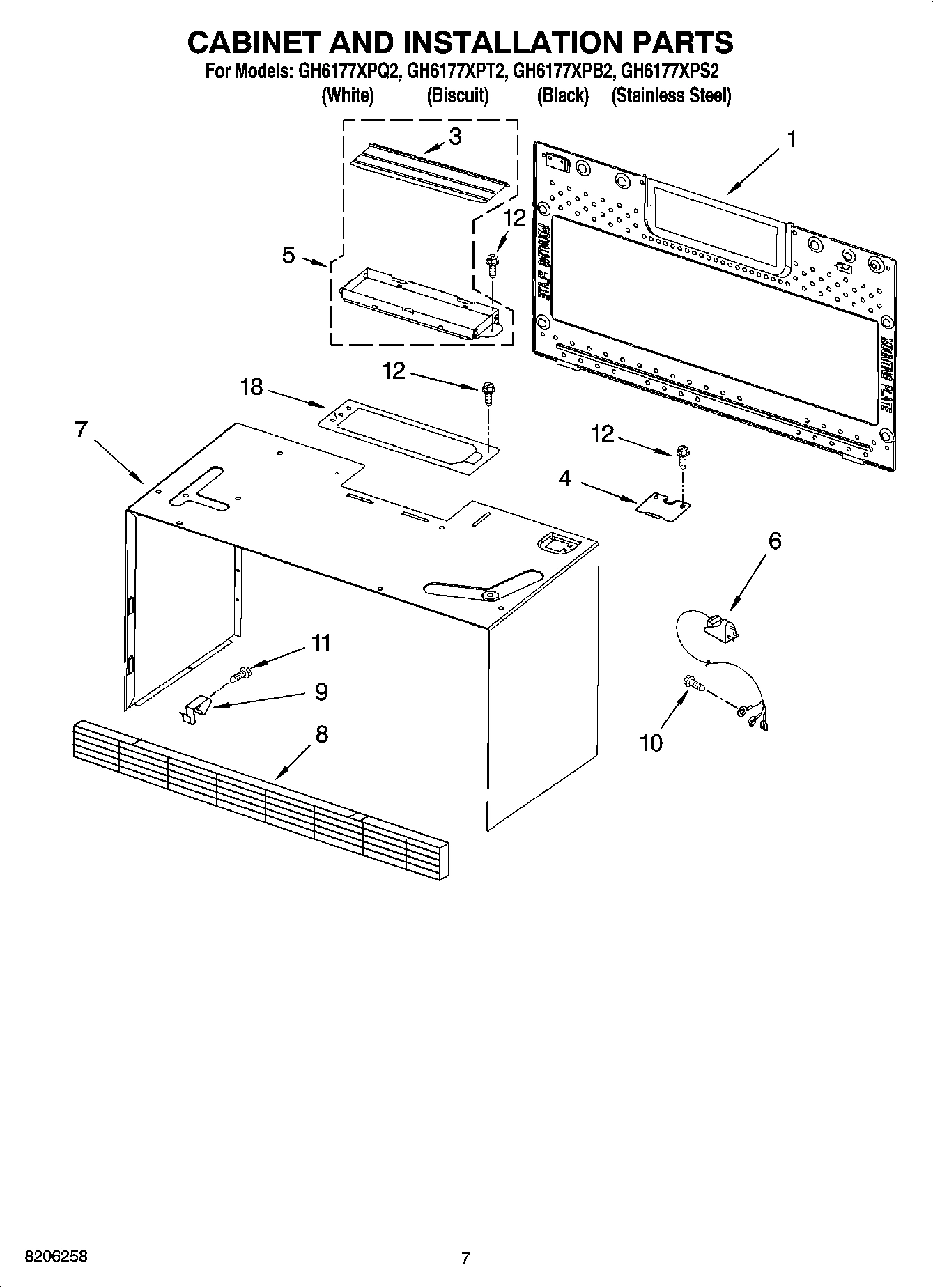 06 - CABINET AND INSTALLATION PARTS