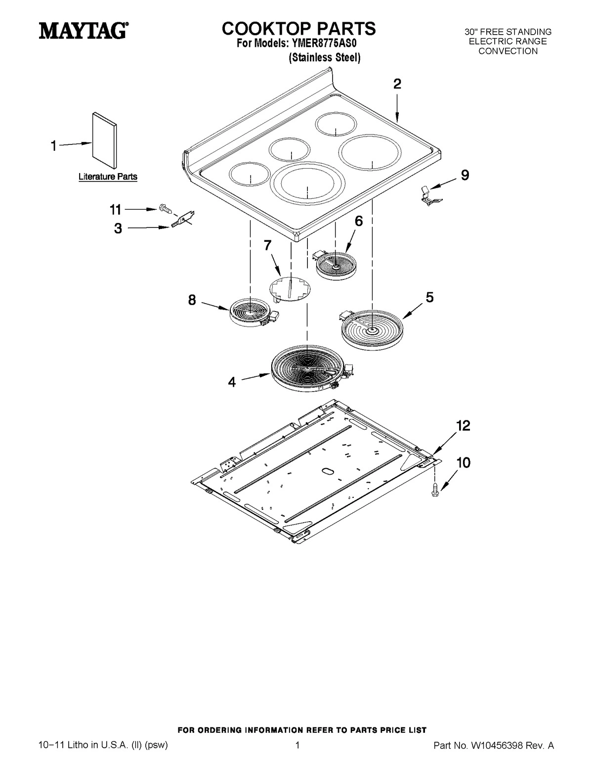 01 - COOKTOP PARTS