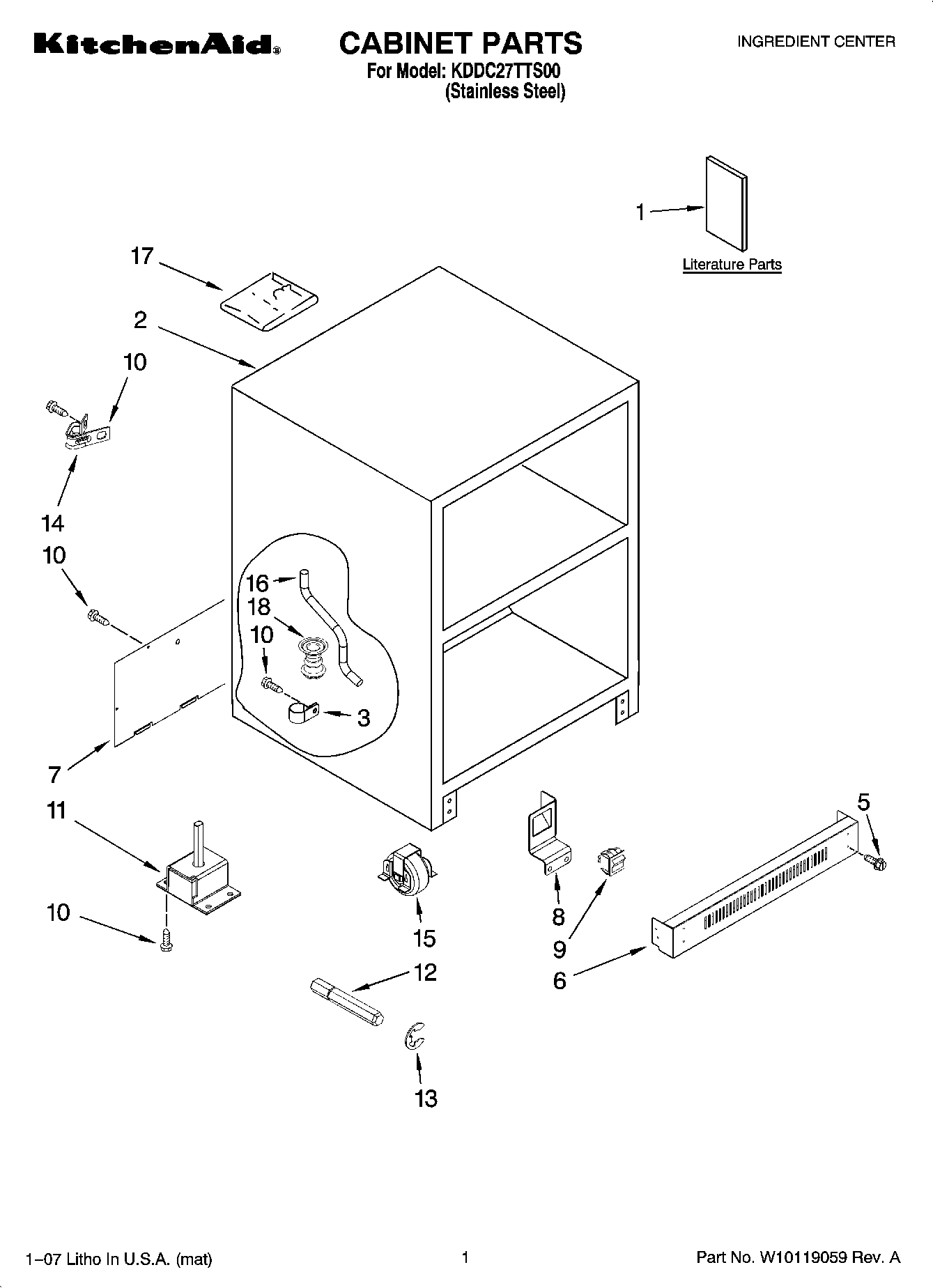 01 - CABINET PARTS